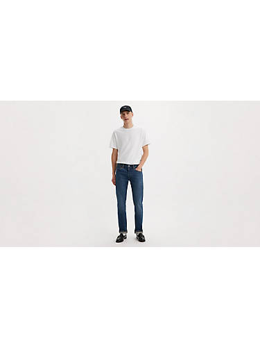 리바이스 Levi 501 Original Fit Selvedge Mens Jeans,Blast Of Blue Selvedge - Dark Wash - Non-Stretch