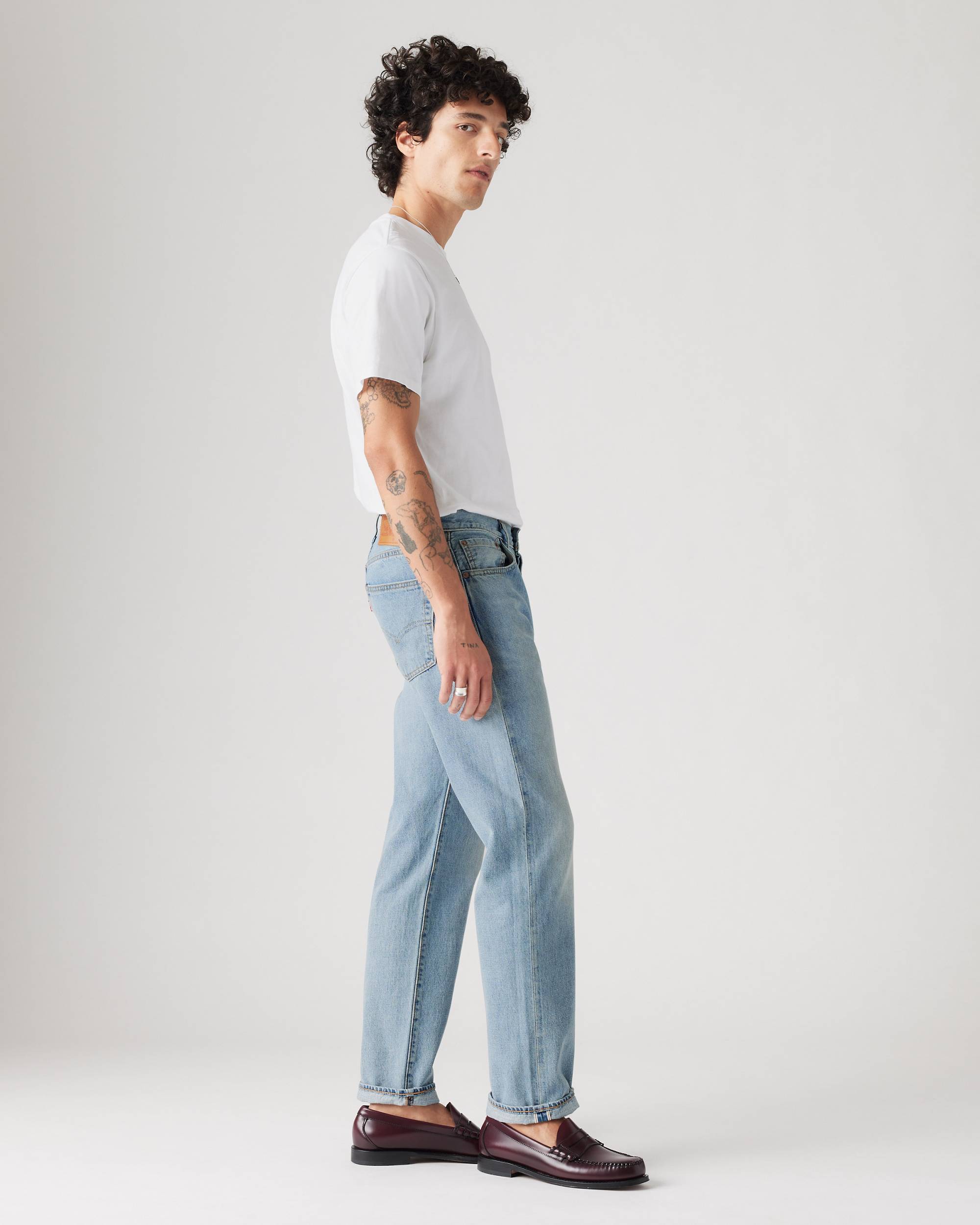 501® Original Fit Selvedge Men's Jeans - Light Wash | Levi's® US 501® Original Fit Selvedge Men's Jeans - Light Wash | Levi's® US
