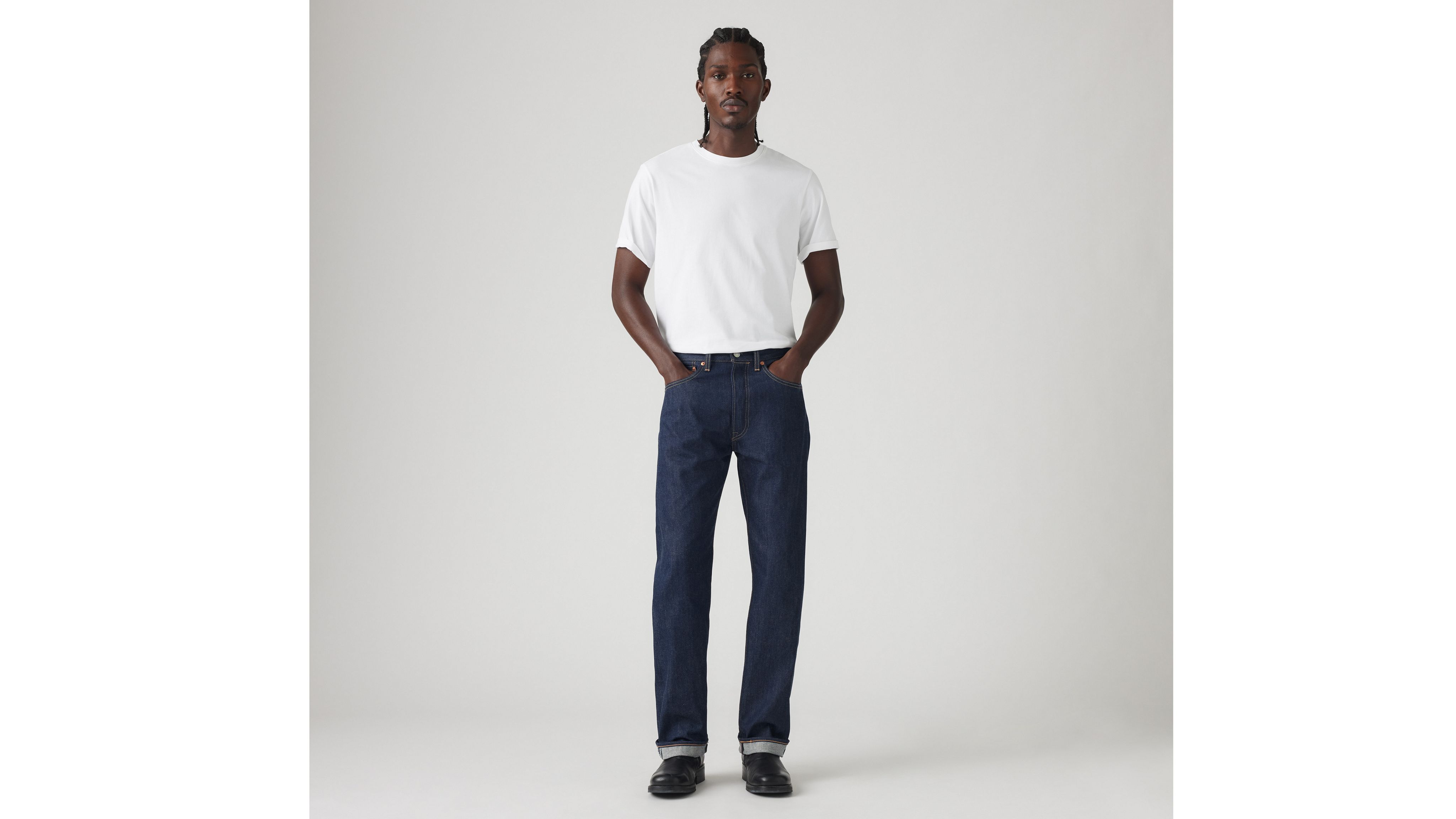 Levi's 501 Original Shrink-to-fit Selvedge Men's Jeans 38x32 In Blue