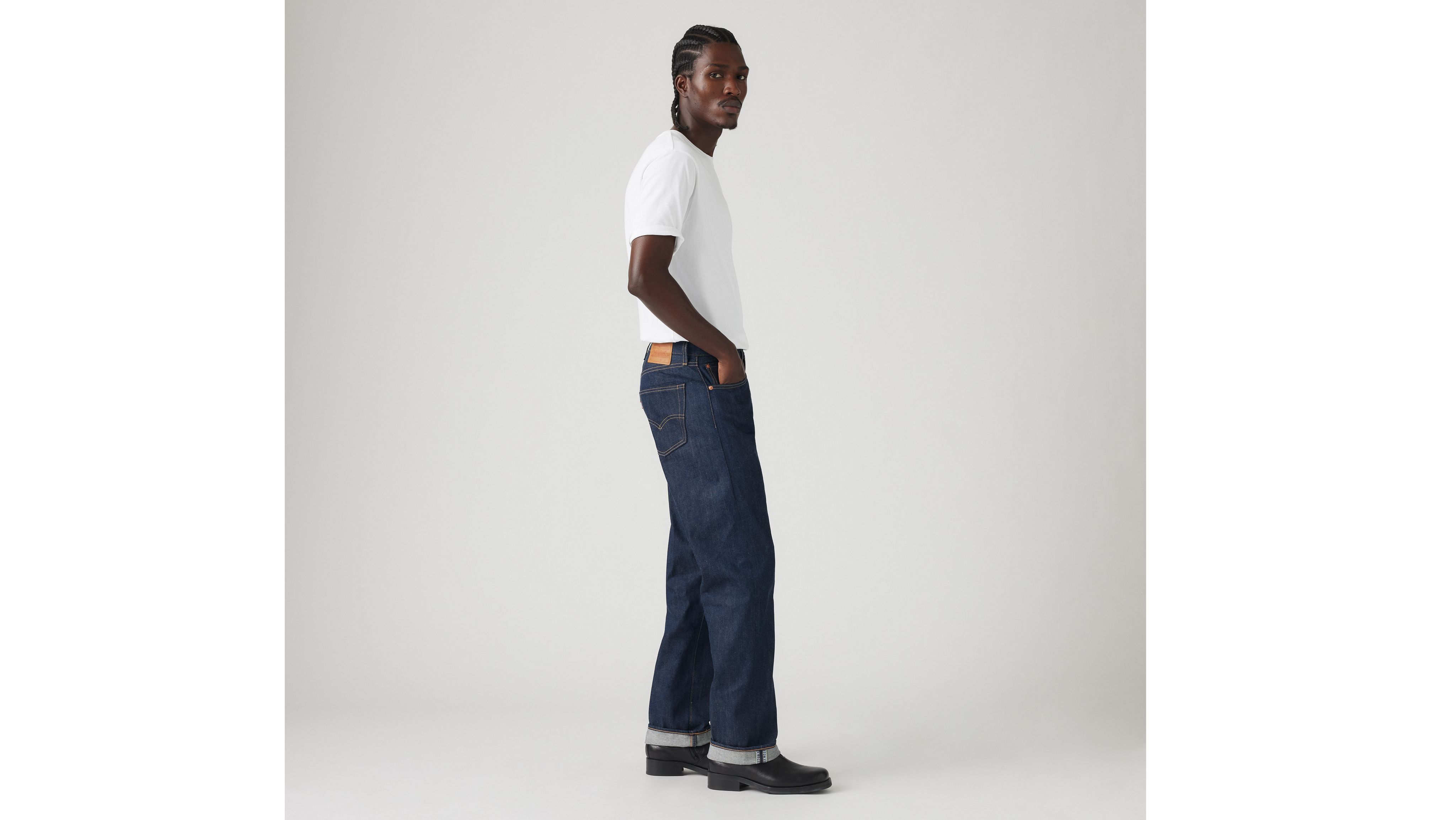 Levi's 501 Original Shrink-to-fit Selvedge Men's Jeans 38x32 In Blue