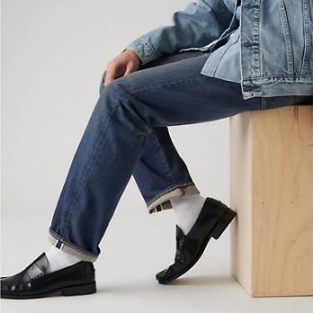 501® Original Fit Selvedge Men's Jeans - Dark Wash | Levi's® US 501® Original Fit Selvedge Men's Jeans - Dark Wash | Levi's® US