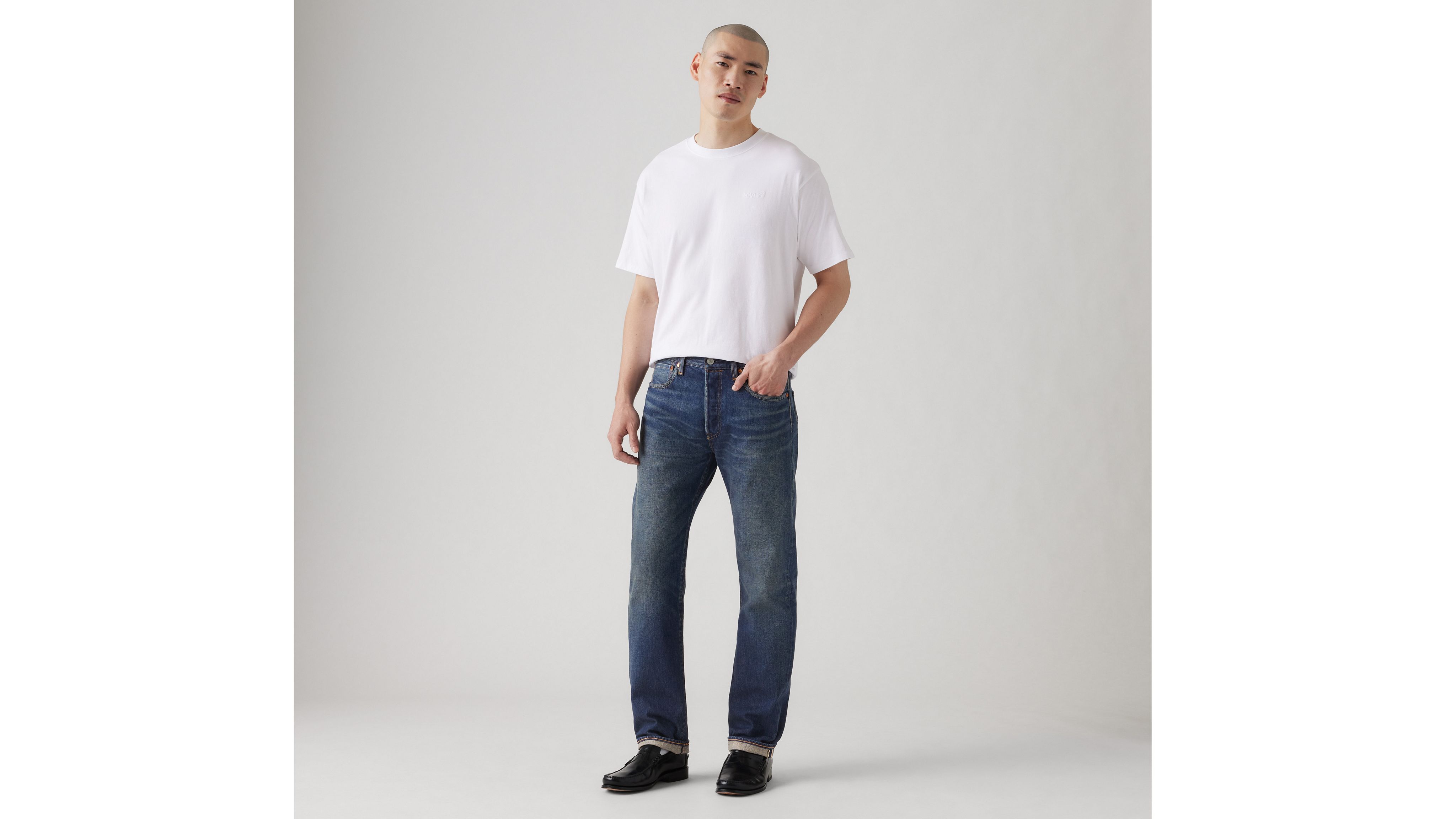 Levi's 501 Original Fit Selvedge Men's Jeans 40x32 In Bounty Hunter