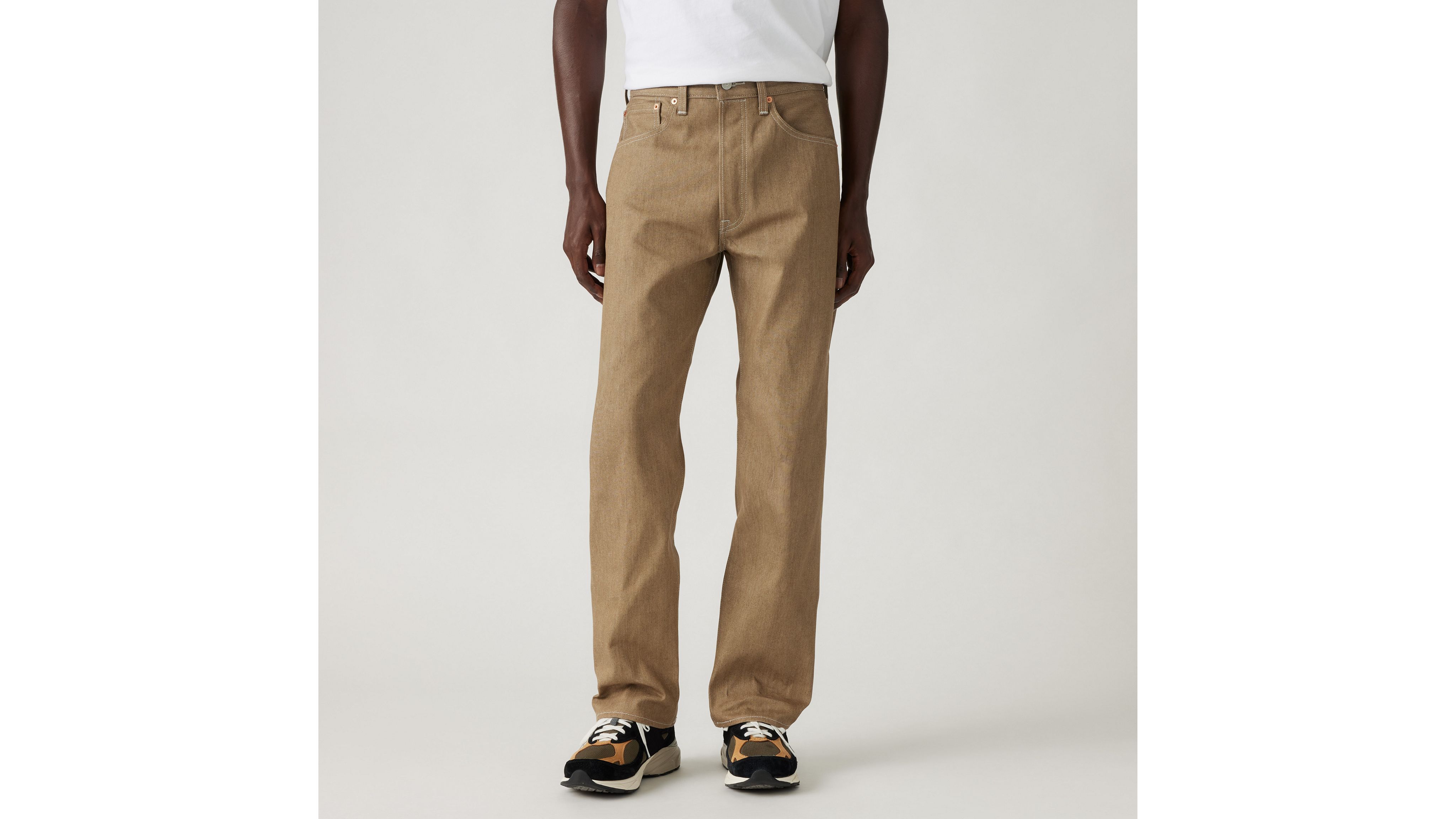Levi's 501 Original Shrink-to-fit Men's Jeans 38x32 In Beige