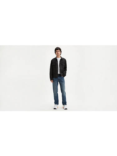 리바이스 Levi 505 Regular Fit Mens Jeans,Mid Vintage - Medium Wash