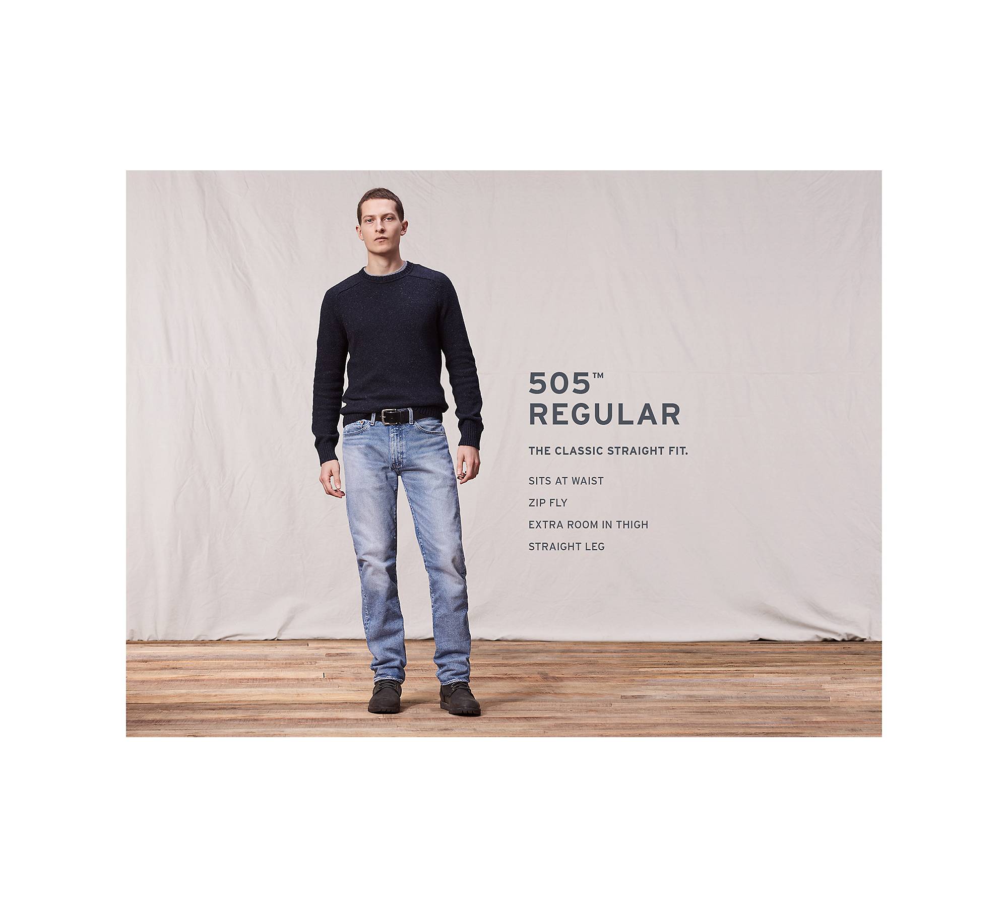 505™ Regular Stretch Jeans - Medium Wash | Levi's®