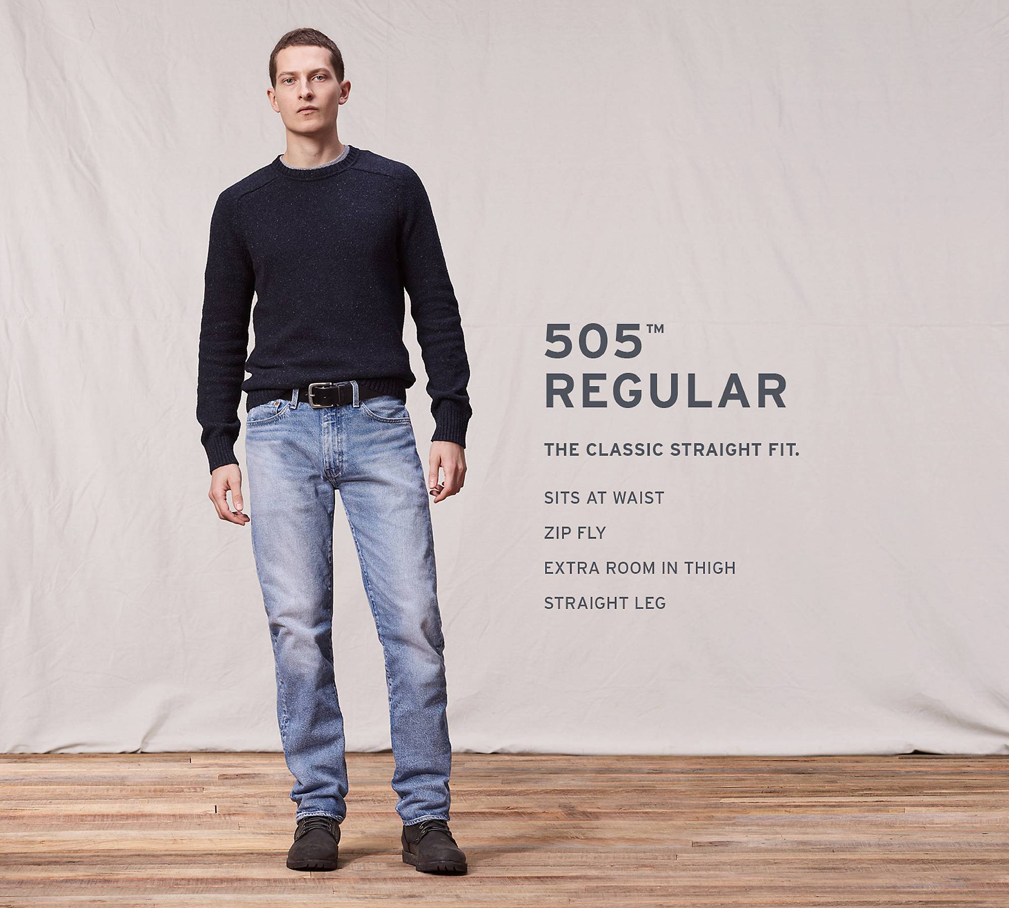 Uskyld Karu Montgomery 505™ Regular Fit Stretch Men's Jeans - Medium Wash | Levi's® US