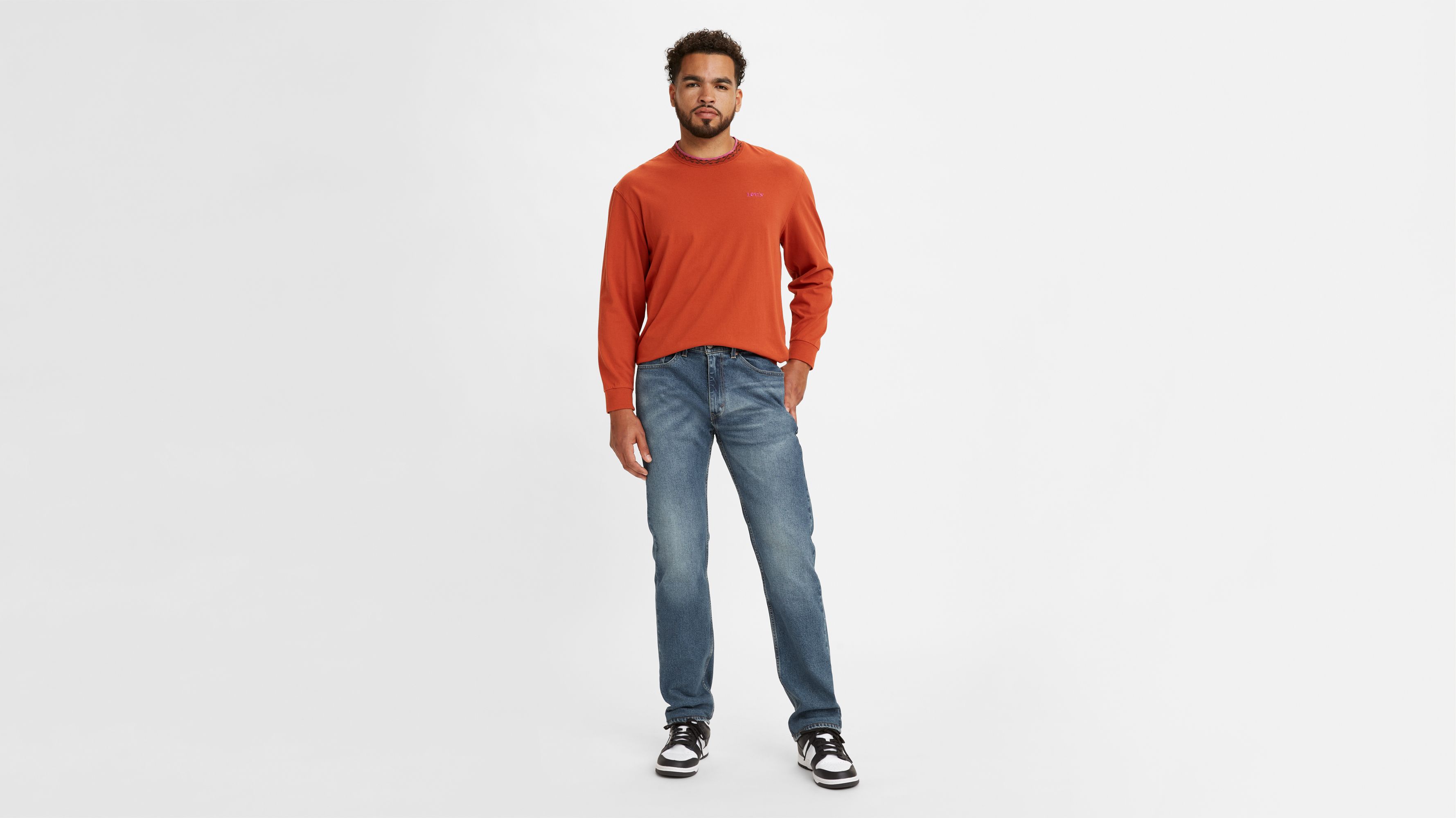 levis 505 regular fit stretch