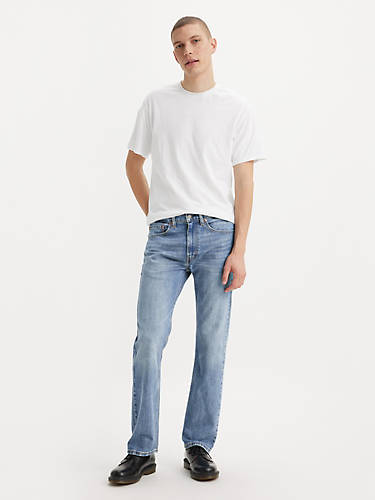 리바이스 Levi 505 Regular Fit Mens Jeans,Medium Wash - Stretch