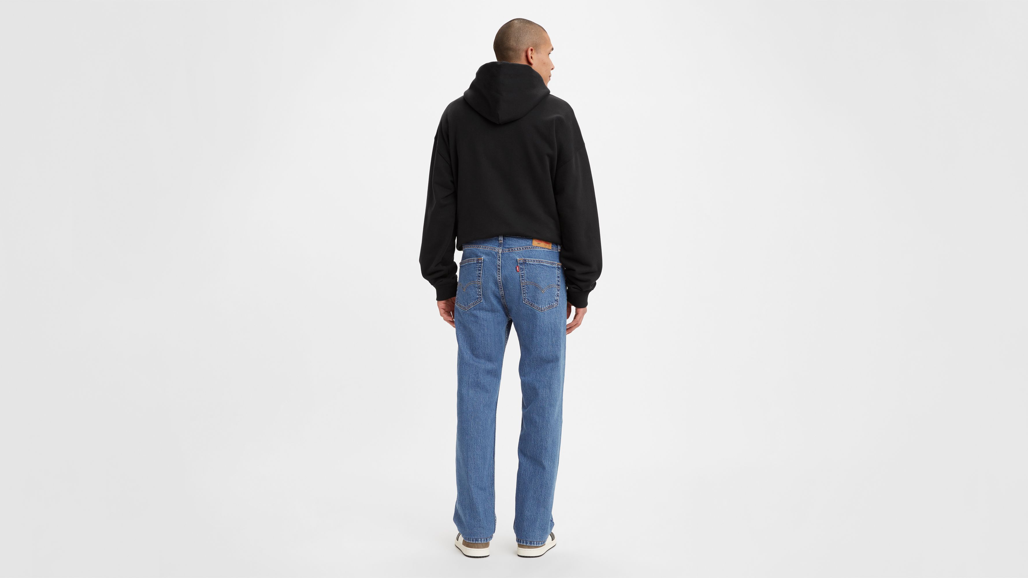 Оригінальні чоловічі джинси Levi’s 505 Regular Fit у кольорі Blue Thrift, вид ззаду