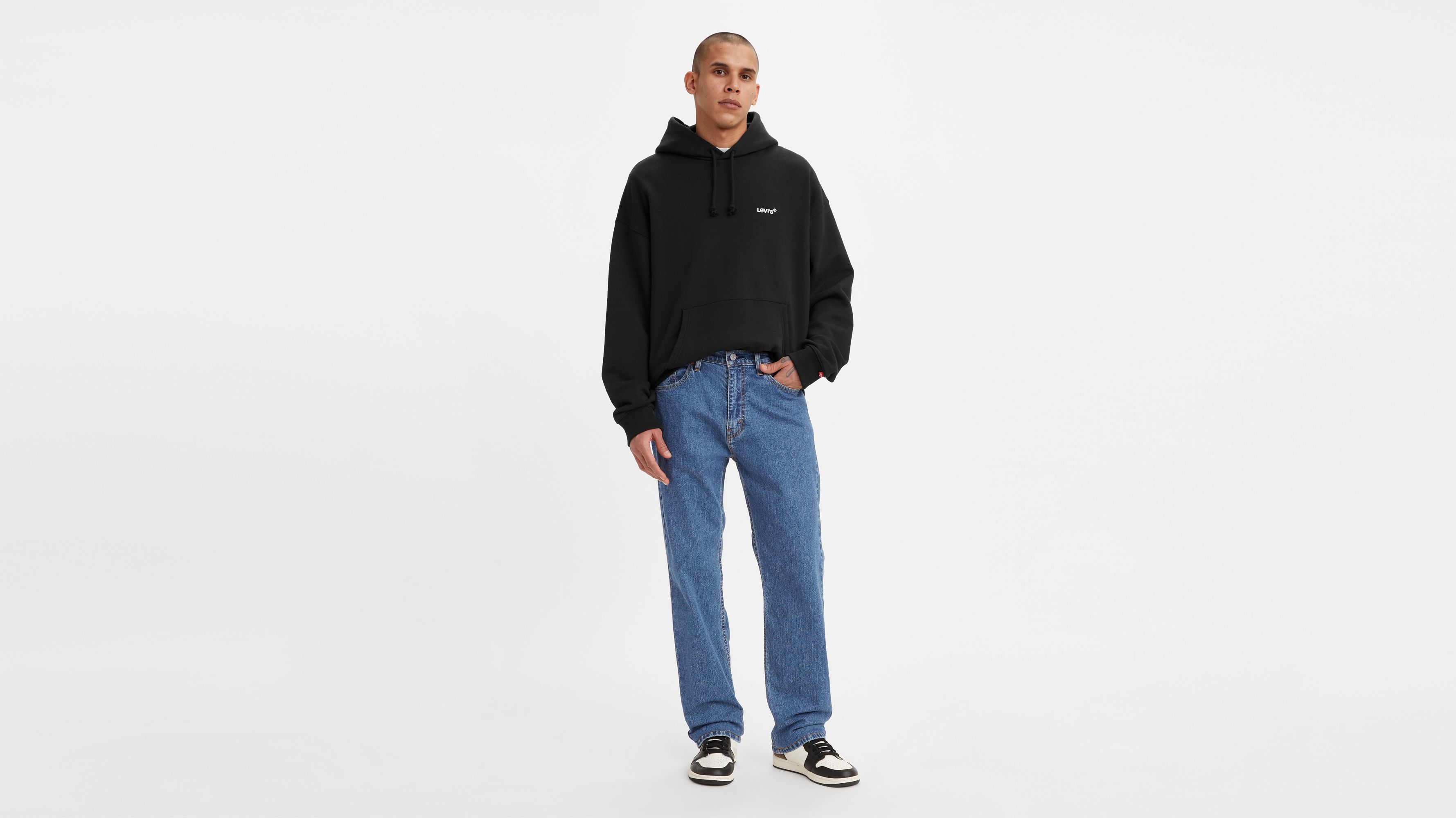 Оригінальні чоловічі джинси Levi’s 505 Regular Fit у кольорі Blue Thrift