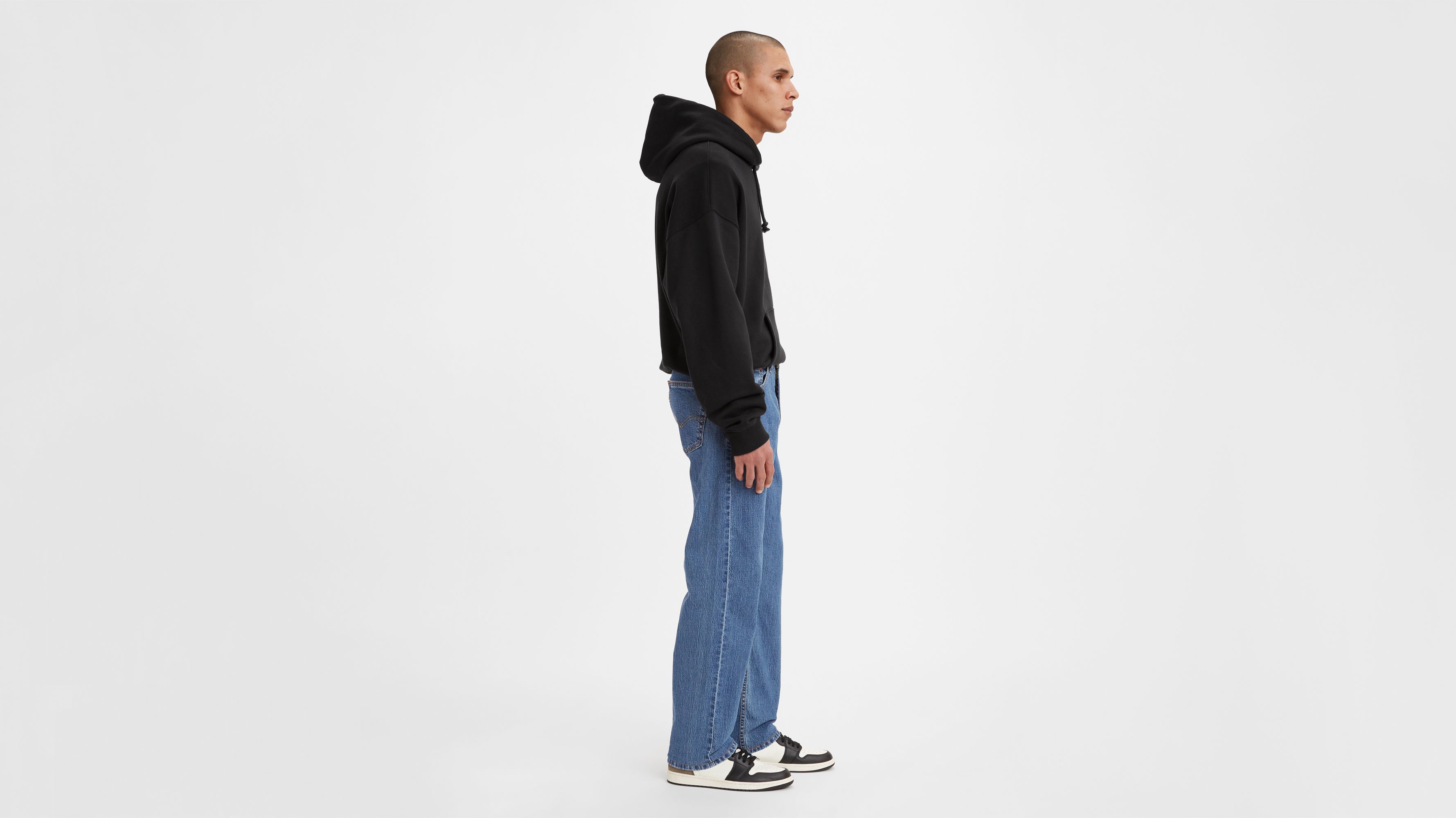 Оригінальні чоловічі джинси Levi’s 505 Regular Fit у кольорі Blue Thrift, вид збоку