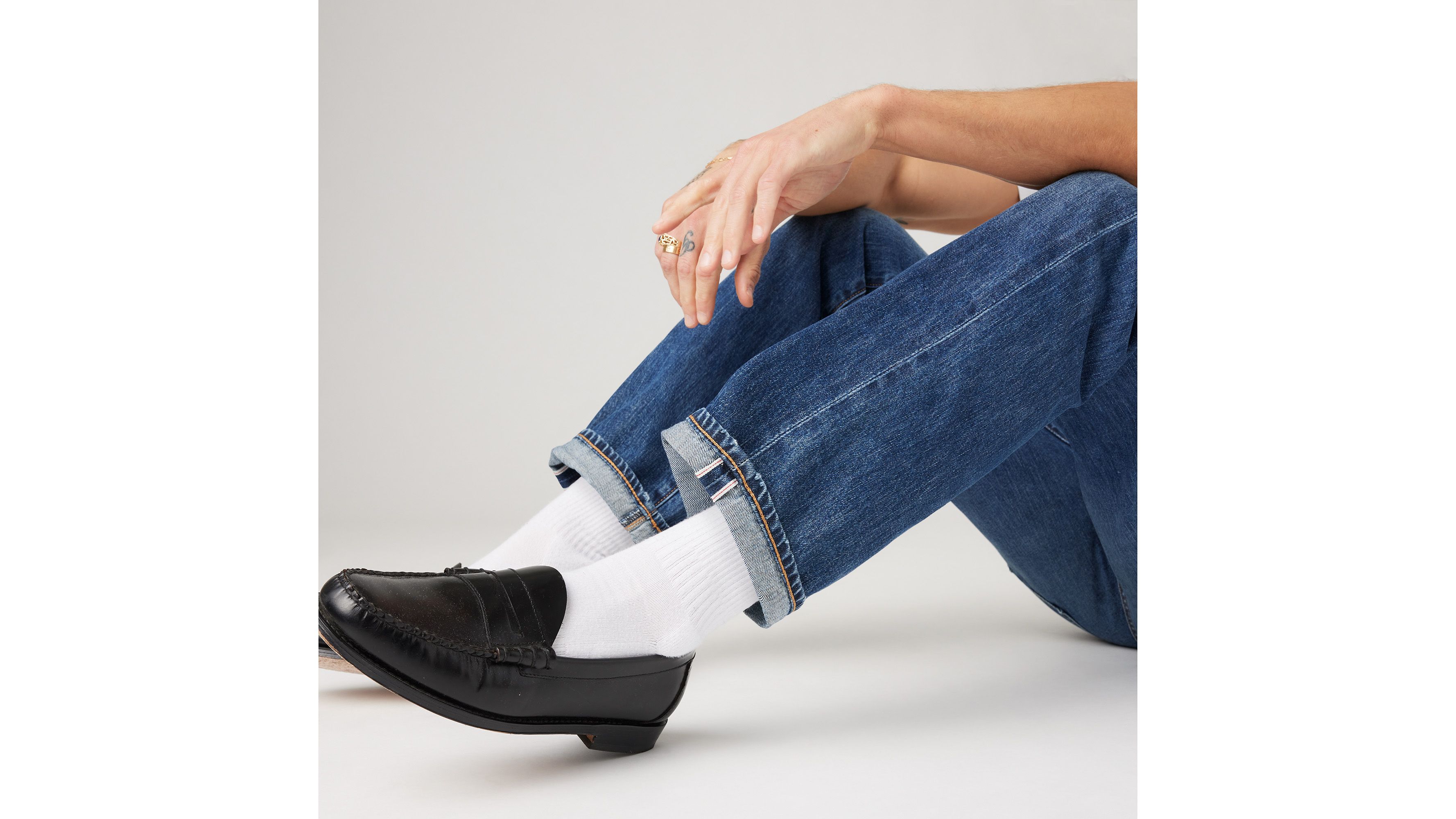 Levi's 505 Regular Fit Selvedge Men's Jeans 40x32 In Always On