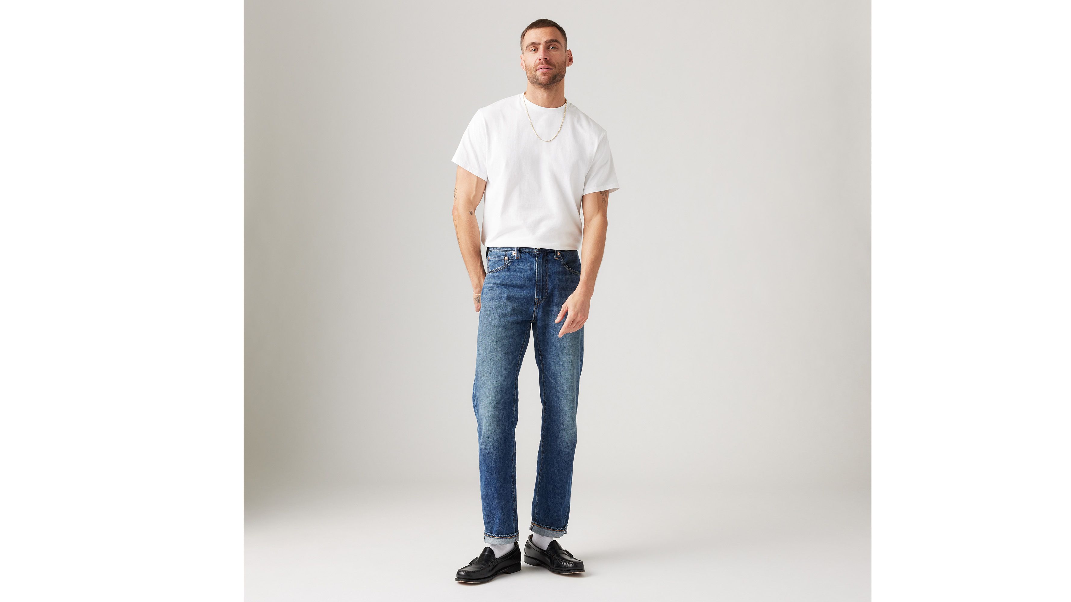 リーバイス×フィルソン505ストレート　ベージュ　　34×32 Levi's リーバイス 505 レギュラー フィット ストレート