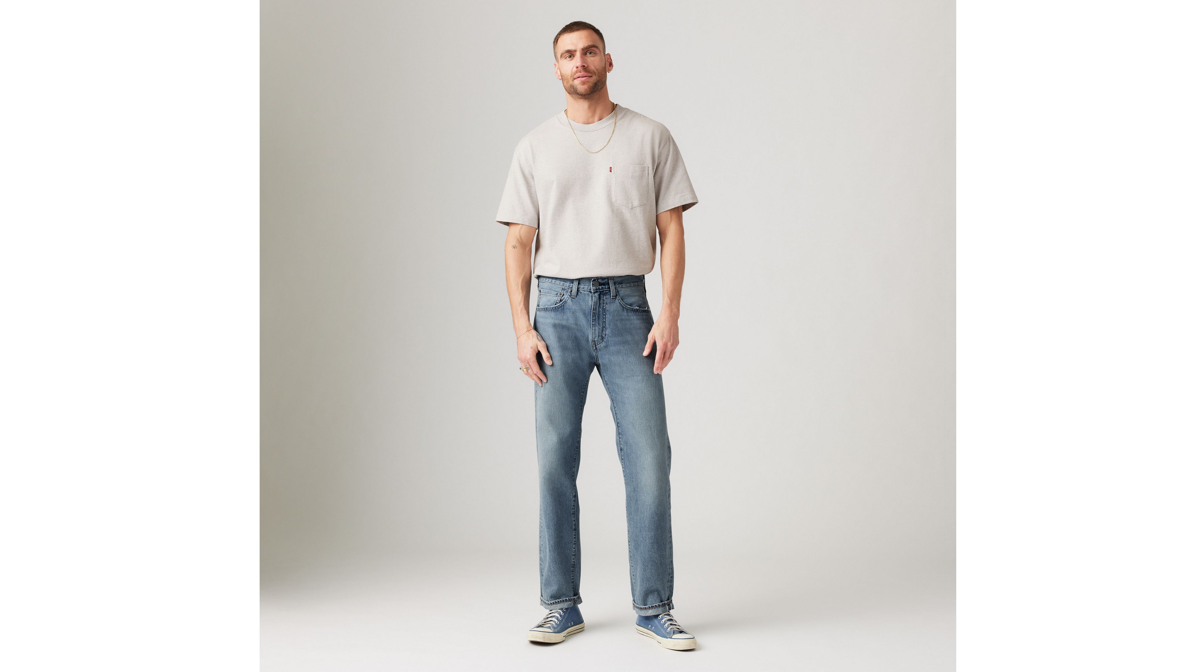 LEVI'S 505 REGULAR FIT SELVEDGE MEN'S JEANS 38X32 