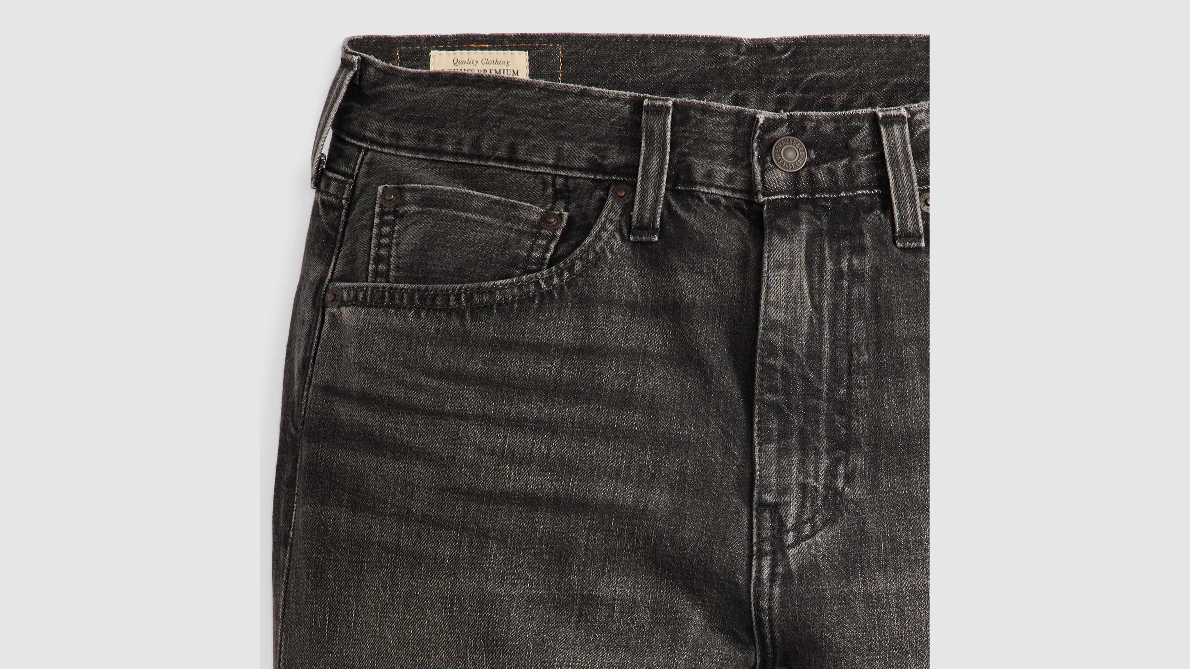 505™ Regular Fit Selvedge Men's Jeans - Black | Levi's® US 505™ Regular Fit Selvedge Men's Jeans - Black | Levi's® US