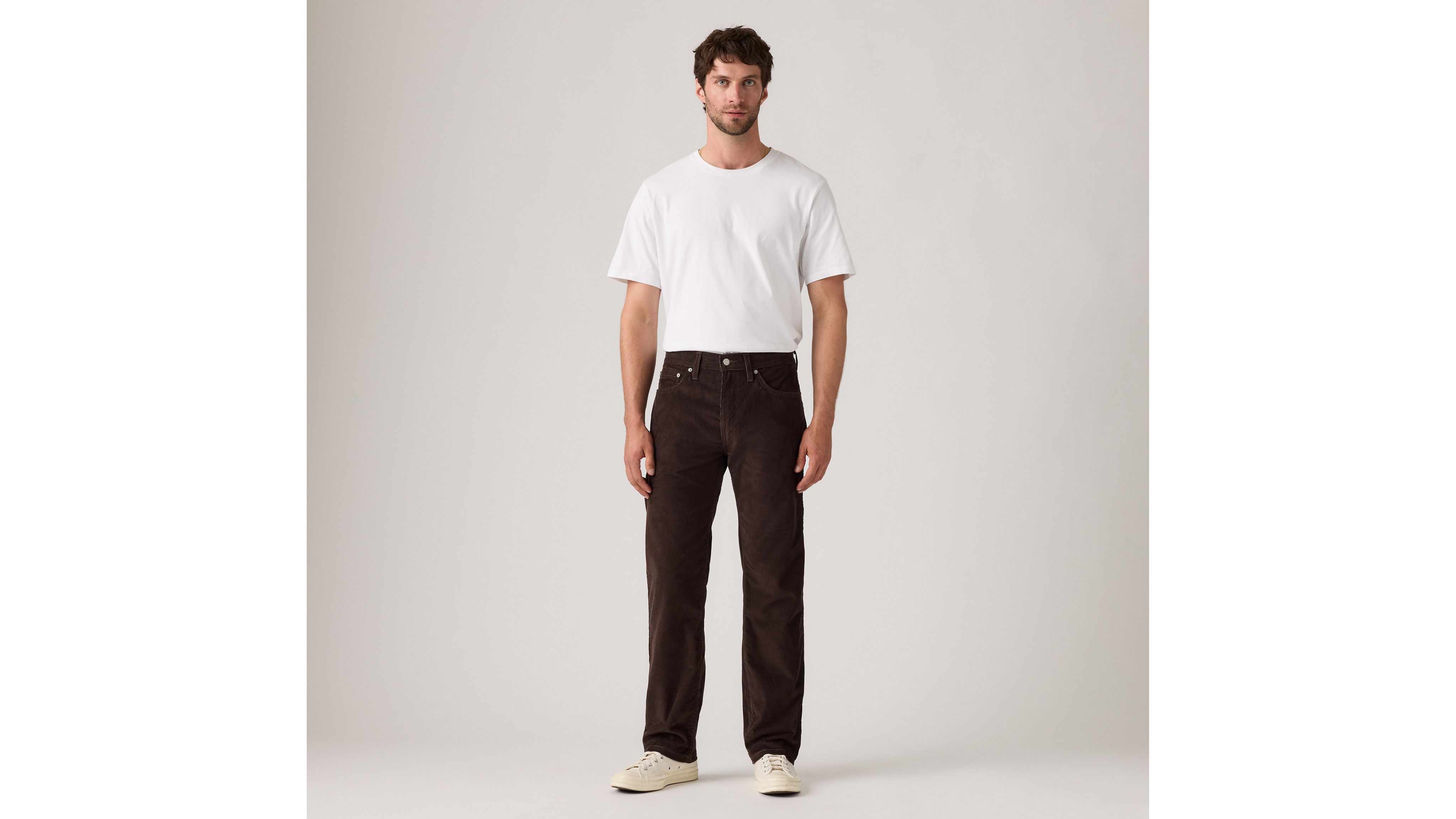 Levi's 505 Regular Fit Corduroy Men's Jeans 36x32 In Brown