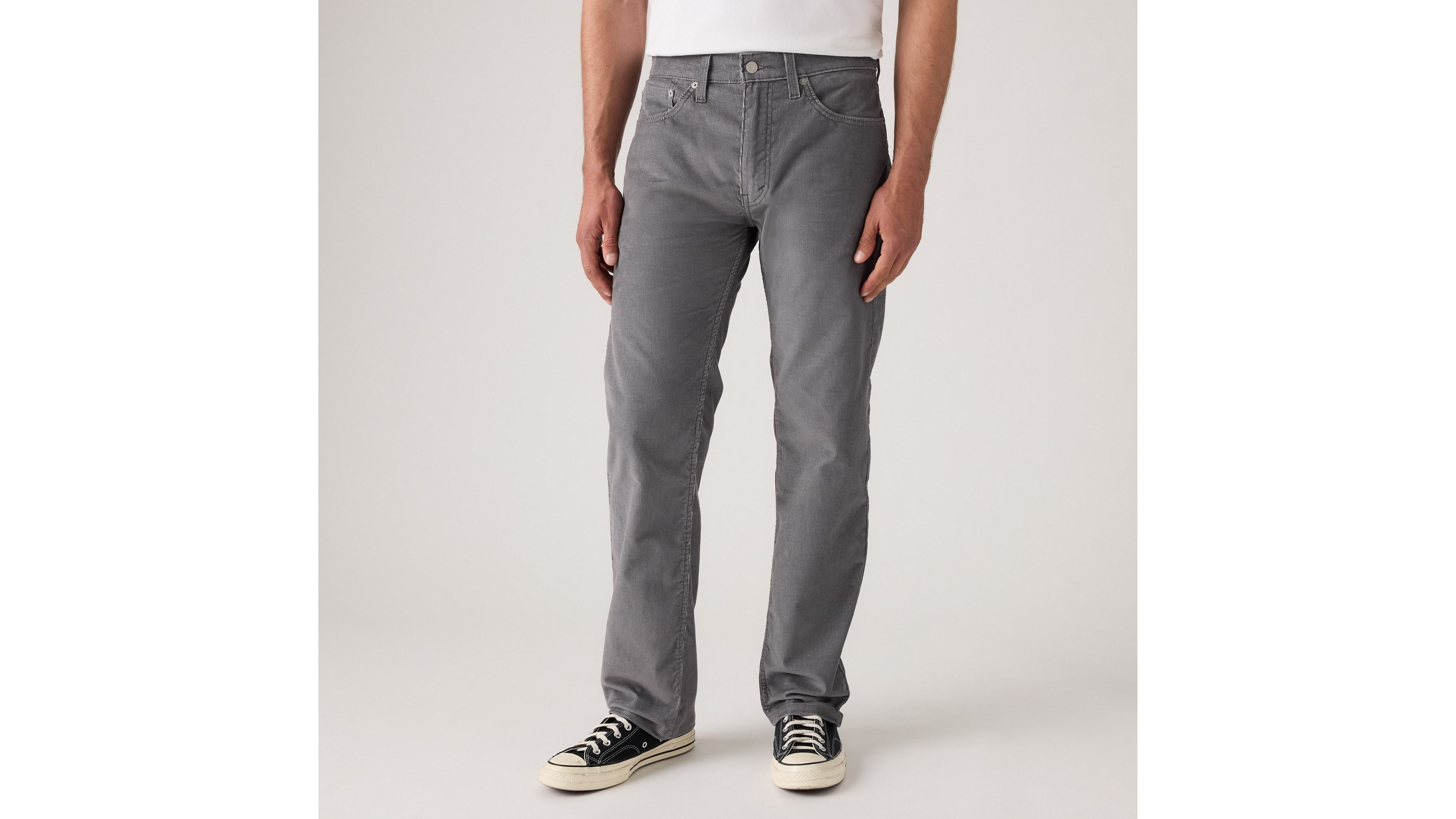 Levi's 505 Regular Fit Corduroy Men's Jeans 38x32 In Gray
