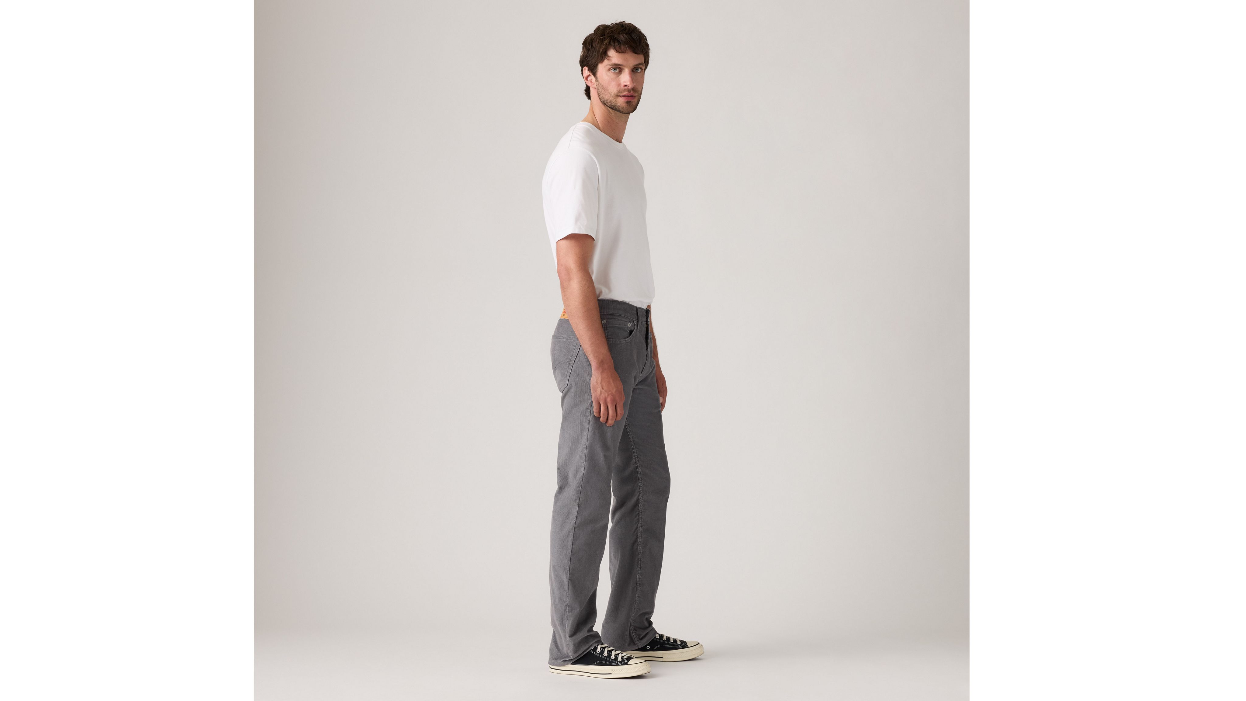 Levi's 505 Regular Fit Corduroy Men's Jeans 38x32 In Gray
