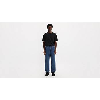 High Rise Straight Fit Men's Jeans - Dark Wash