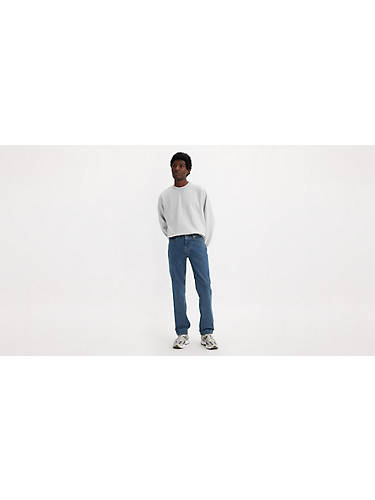 리바이스 Levi 514 Straight Fit Mens Jeans,Stonewash - Medium Wash - Stretch