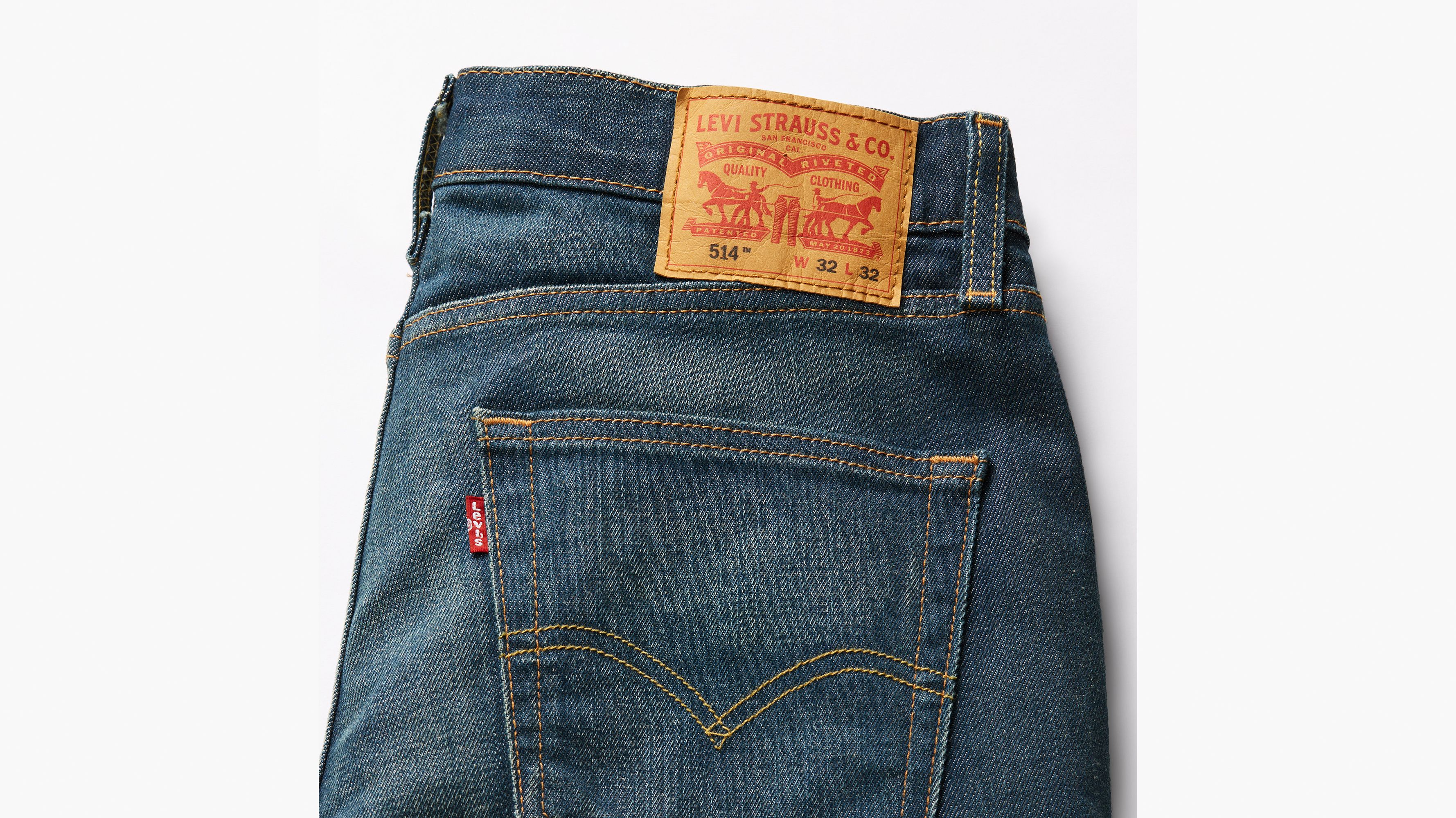 514™ Straight Fit Levi's® Flex Men's Jeans - Medium Wash