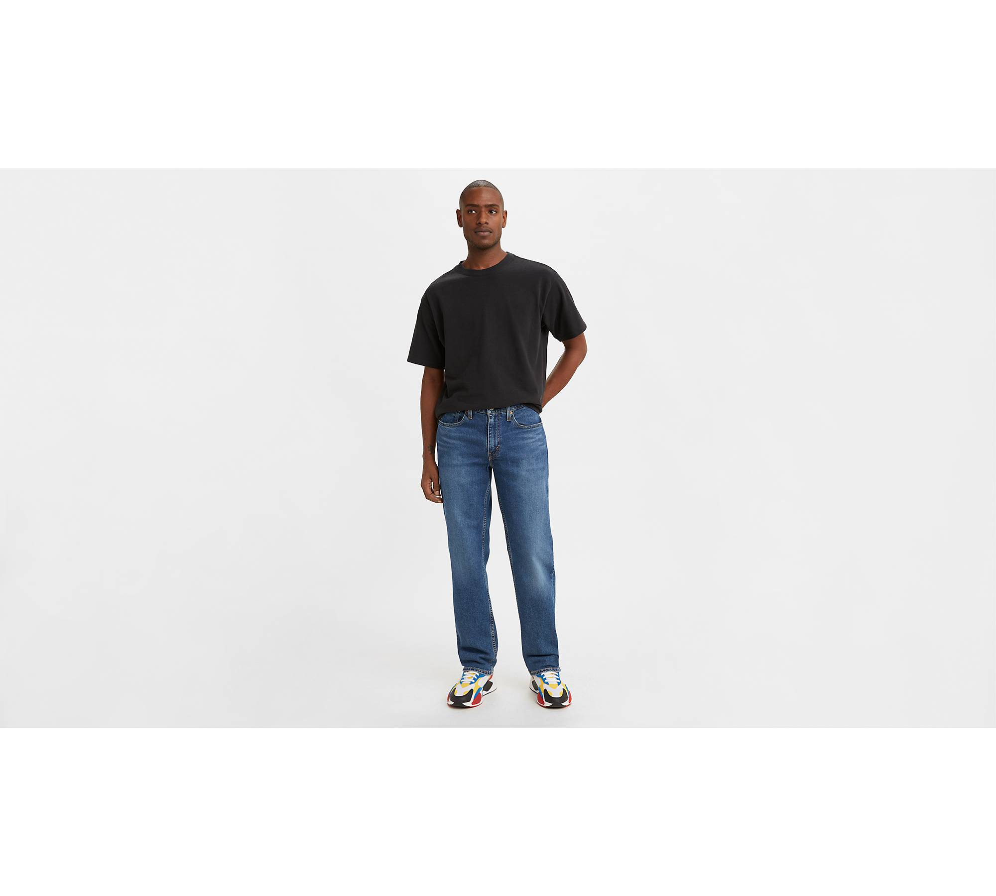 【股下72】straight fit jeans 【BLACK/サイズ36】