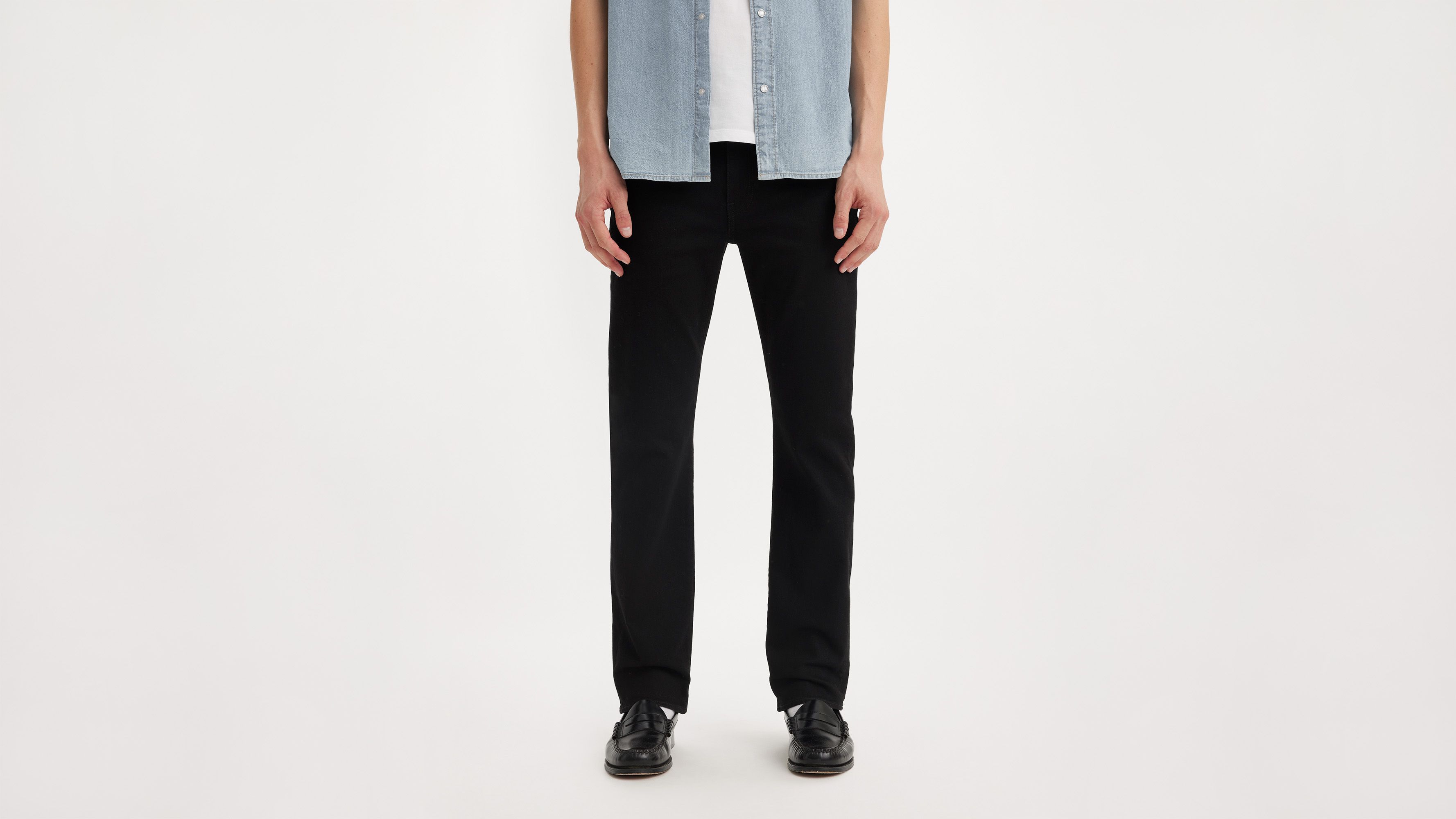Levi's 514 Straight Fit Men's Jeans 42x30 In Black Leaf