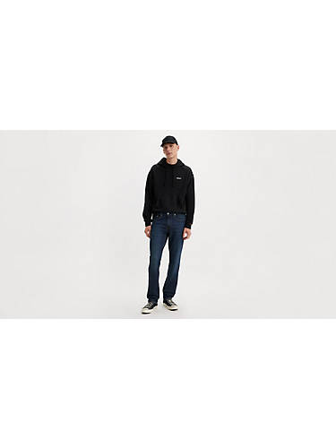 리바이스 Levi 514 Straight Fit Mens Jeans,To Be Alone - Dark Wash - Stretch