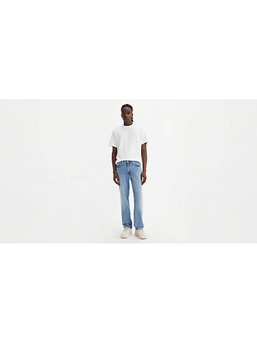 리바이스 Levi 514 Straight Fit Mens Jeans,Left Alone - Medium Wash - Stretch