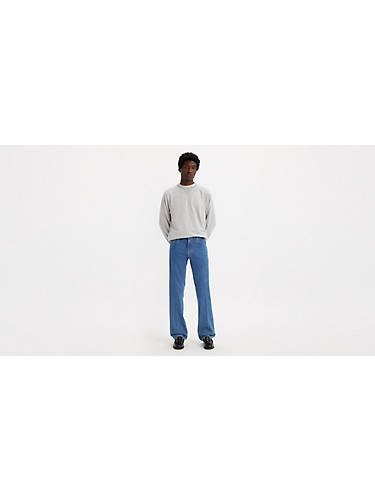 리바이스 Levi 517 Bootcut Mens Jeans,Tap Water Sta-Prest® - Medium Wash - Non-Stretch