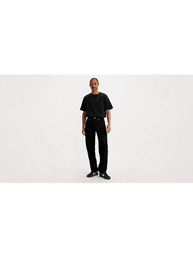 리바이스 Levi 550 Relaxed Fit Mens Jeans,Black - Non Stretch