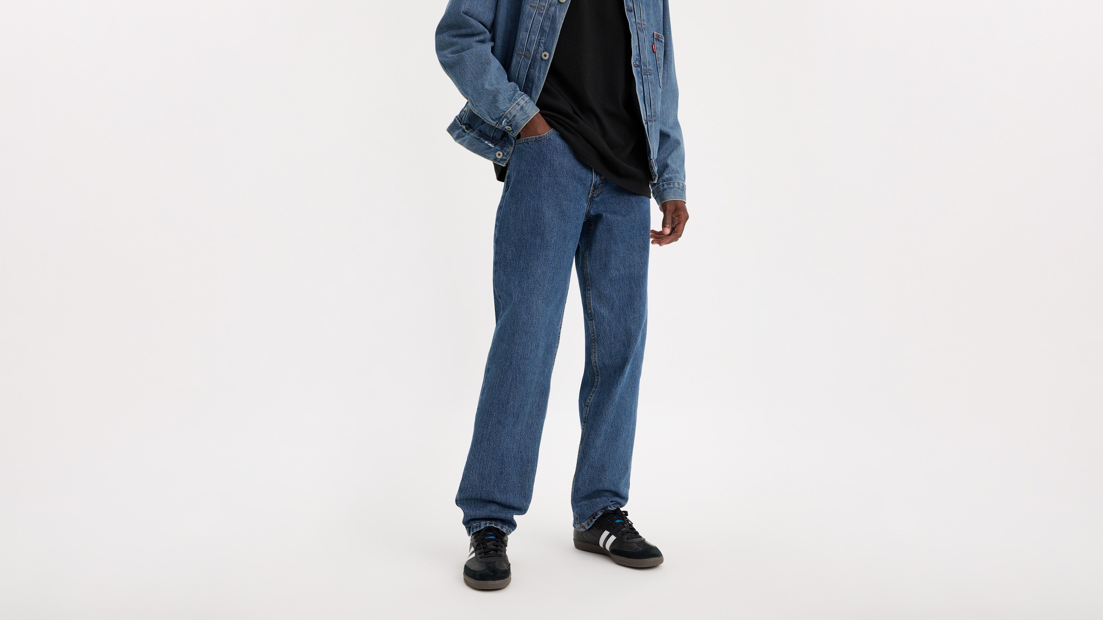 Levi's Men's 550 Relaxed Fit Jeans (Also Available in Big & Tall),  Rinse-Stretch, 29W x 30L at  Men's Clothing store