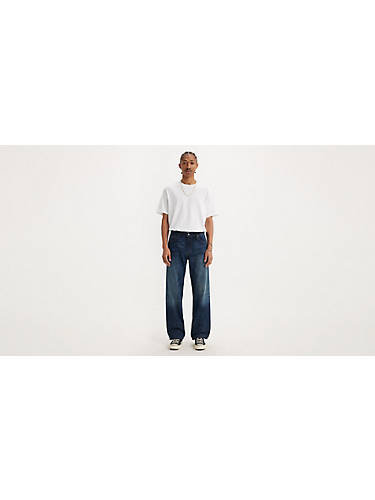 리바이스 Levi 569 Loose Straight Fit Mens Jeans,Crosstown - Dark Wash - Stretch