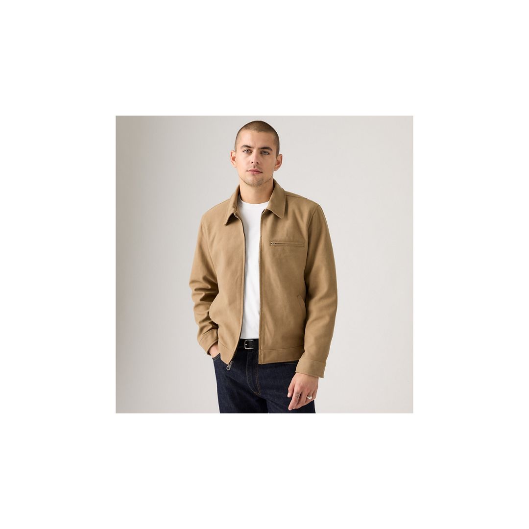 Levi's Faux Suede Jacket In Brown