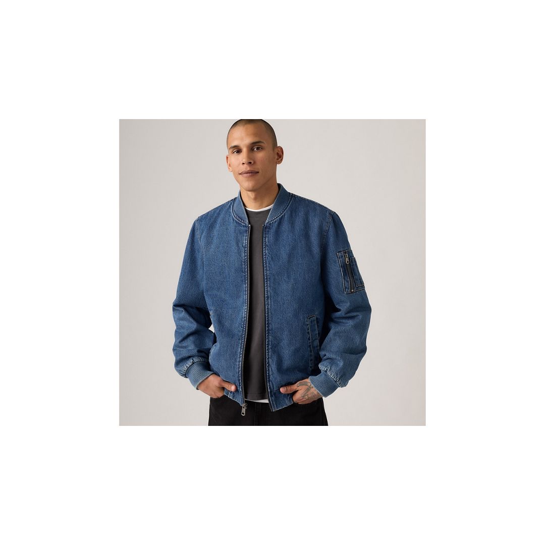 Levi's Bomber Jacket In Blue