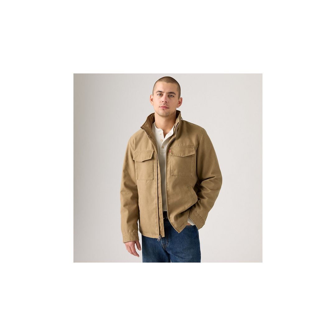 Levi's Military Two Chest Pocket Jacket In Brown