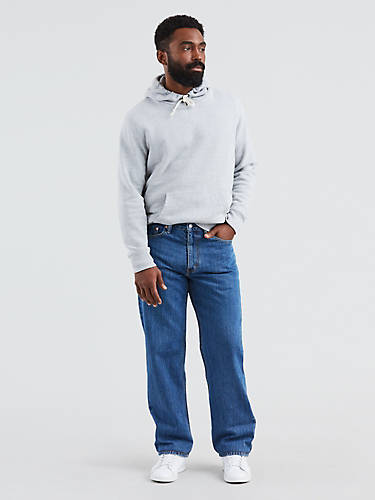 리바이스 Levi 550 Relaxed Fit Mens Jeans (big & Tall),Medium Stonewash - Non Stretch