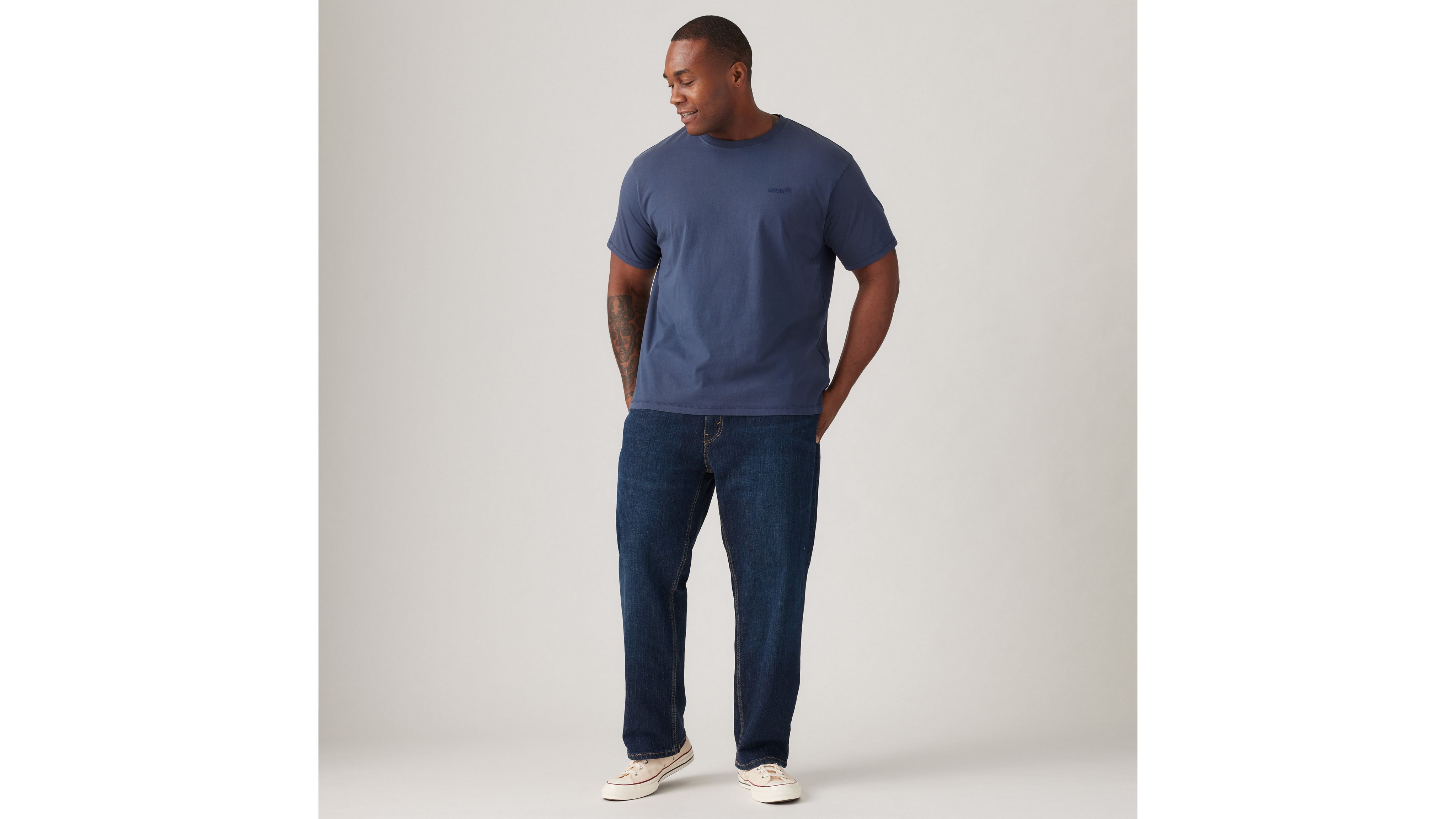 パンツ 00s XLARGE loose fit straight pants Levi's® Xx Chino Loose Straight Pleated Men's Pants - Black