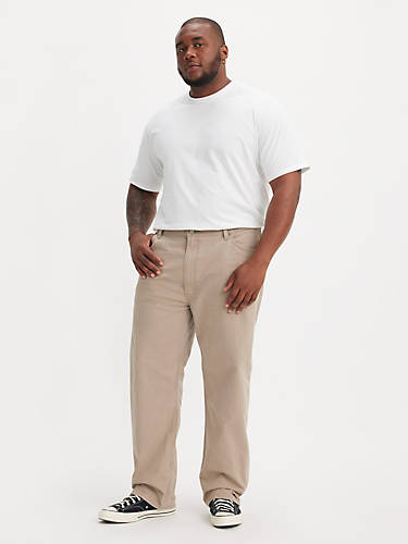 리바이스 Levi 505 Regular Fit Mens Jeans (big & Tall),Desert Taupe - Brown - Stretch