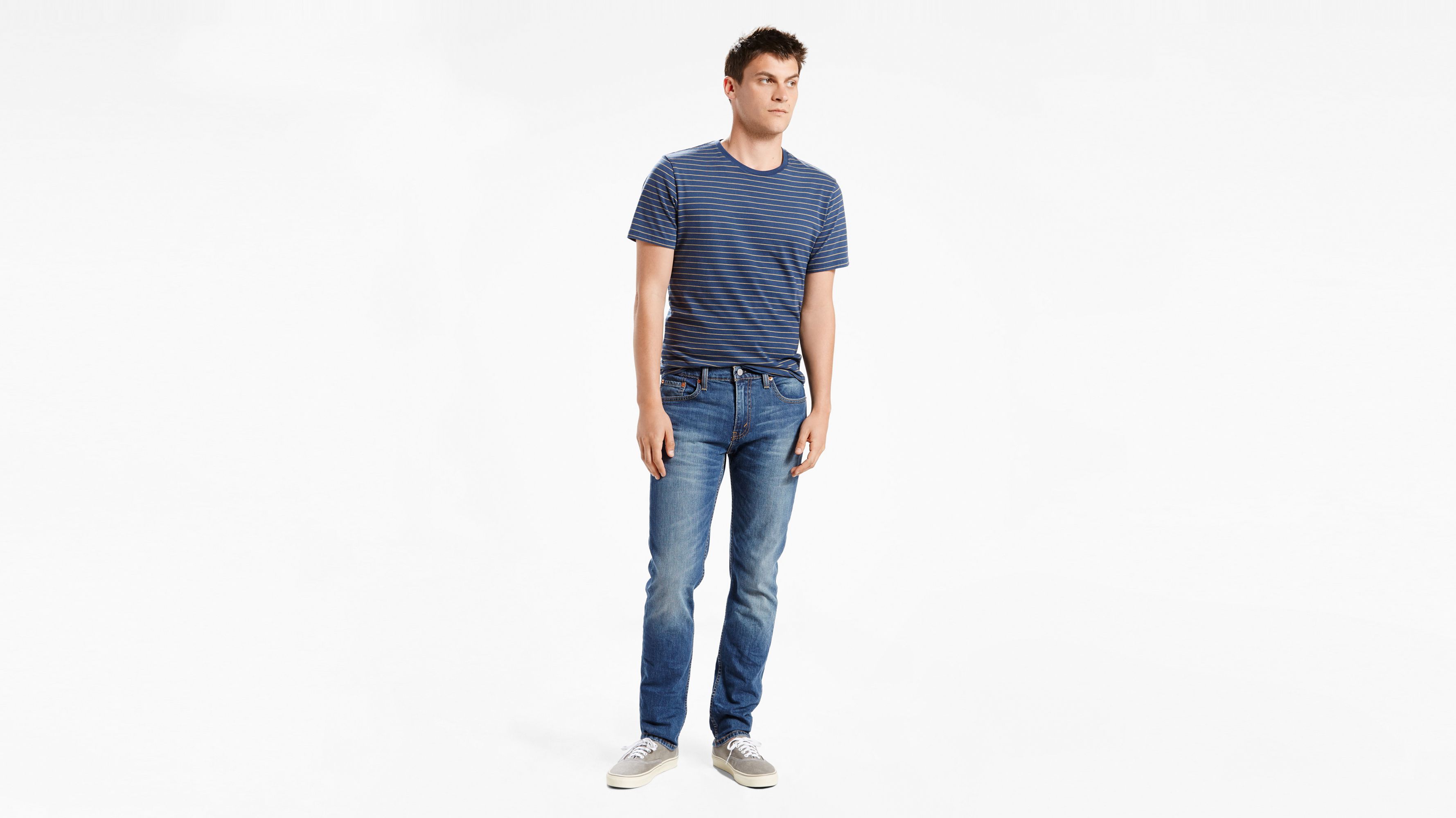 levi's skinny men's blue jeans