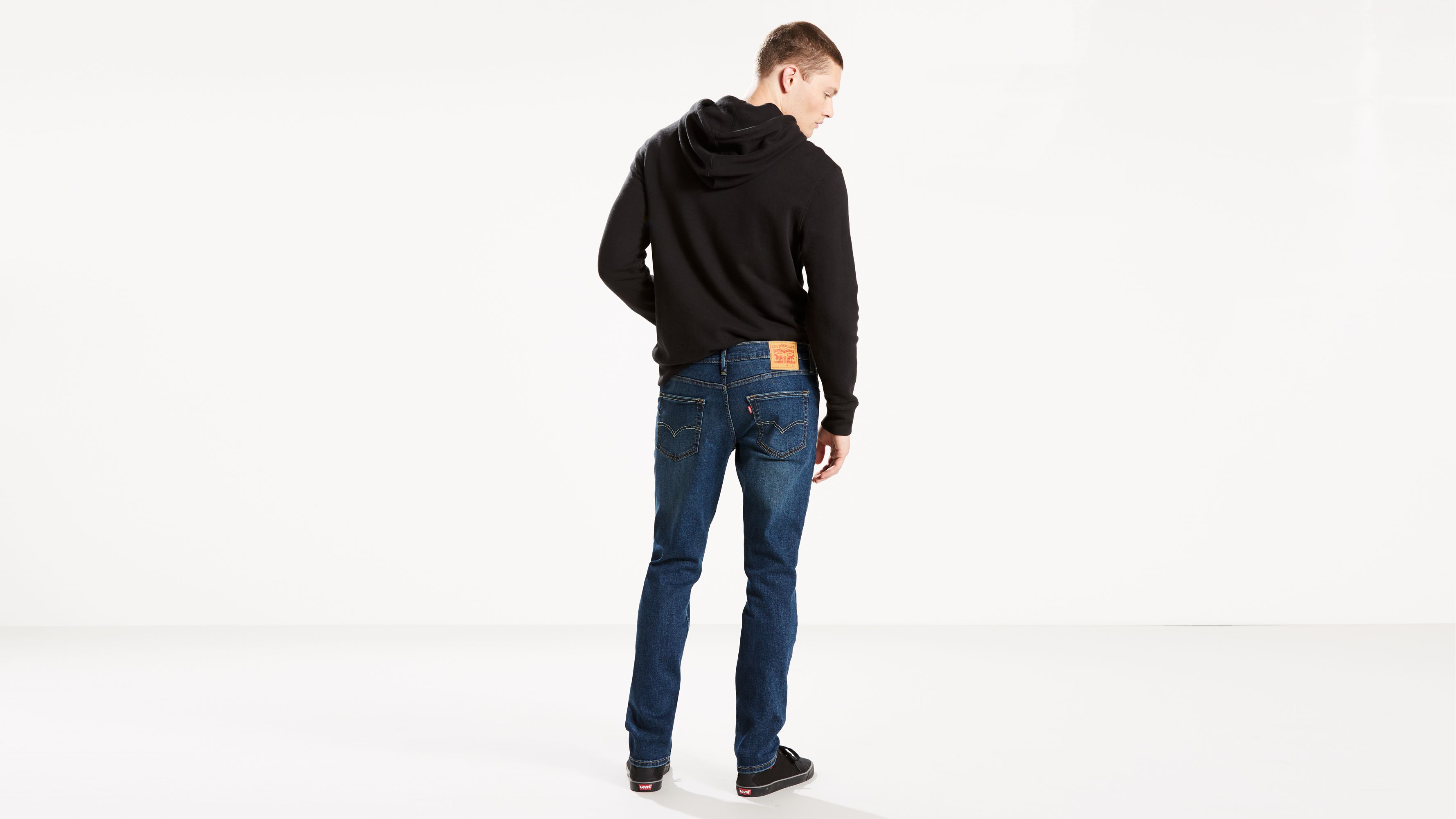Оригінальні чоловічі джинси Levi’s 511 Slim Fit у кольорі Panda, вид ззаду