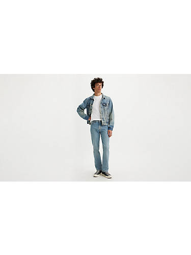 리바이스 Levi 511 Slim Fit Mens Jeans,Pickles - Light Wash - Stretch