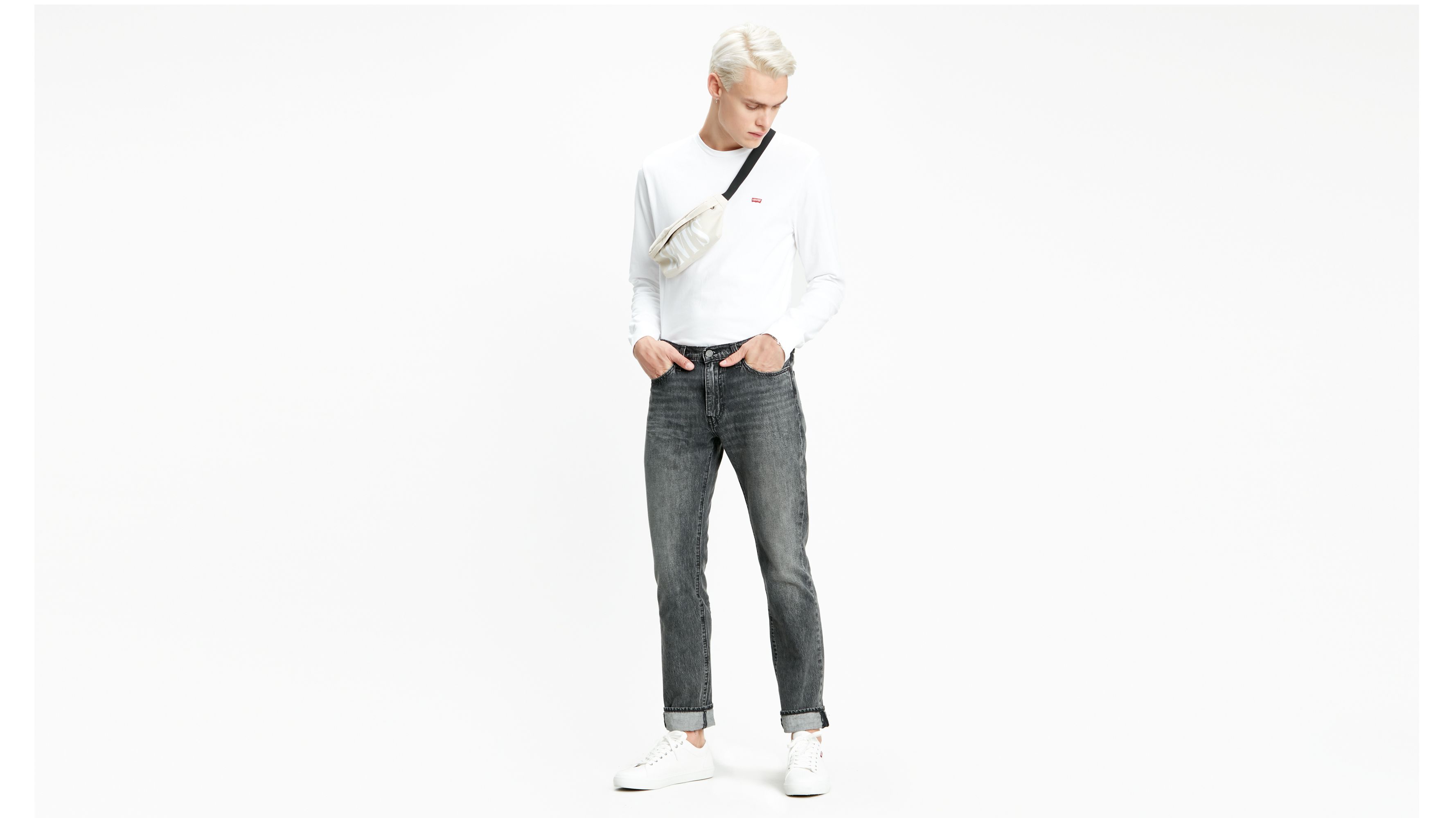 grey levi 511 jeans