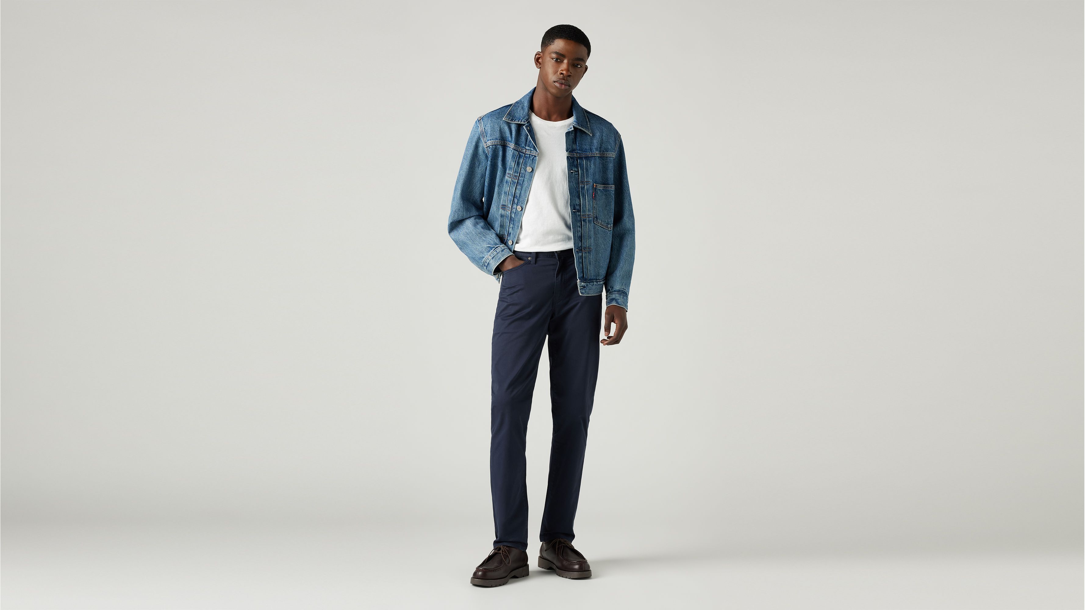 511™ Sateen Slim Fit Men's Pants - Blue | Levi's® CA