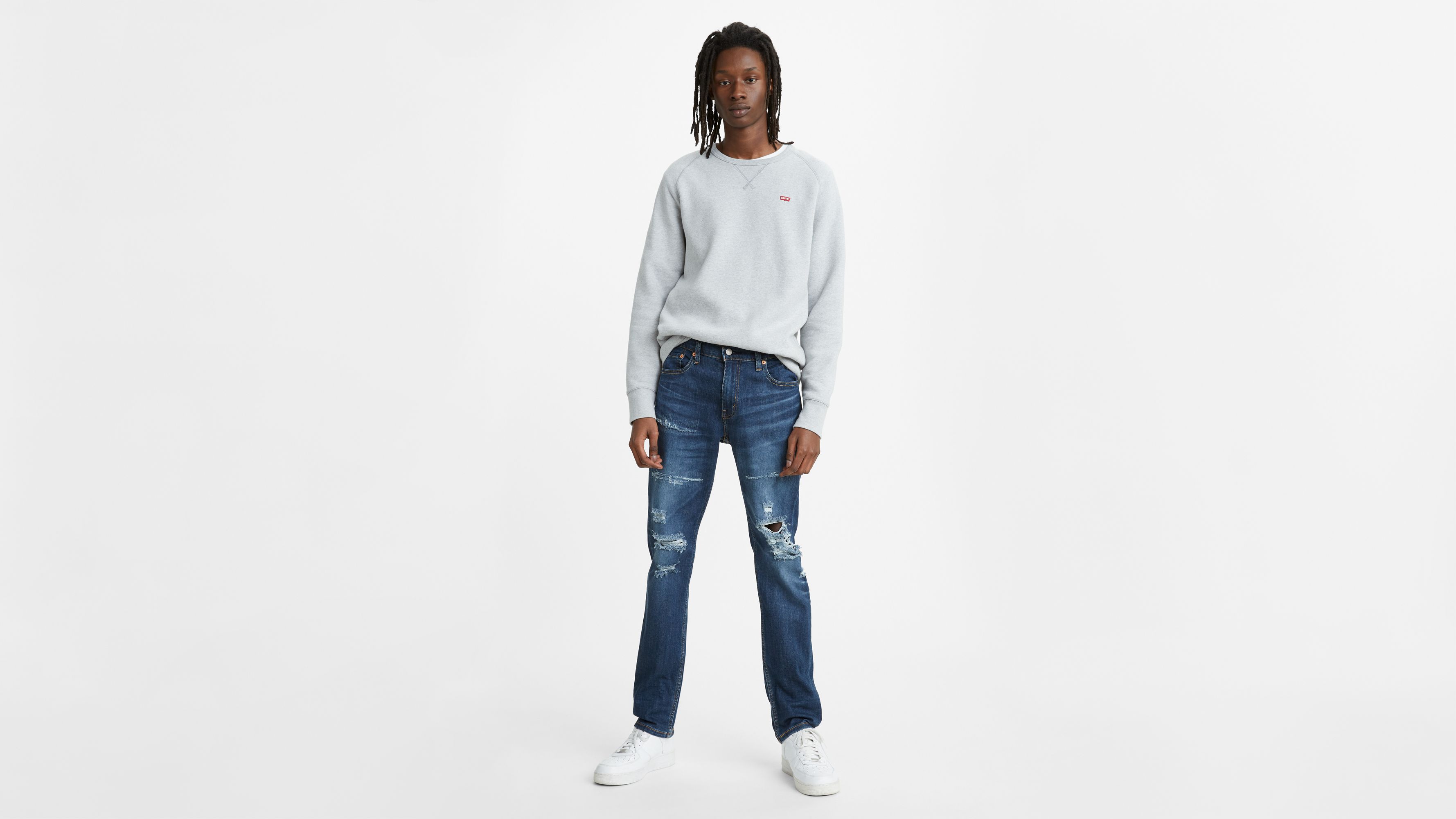 levis mens distressed jeans