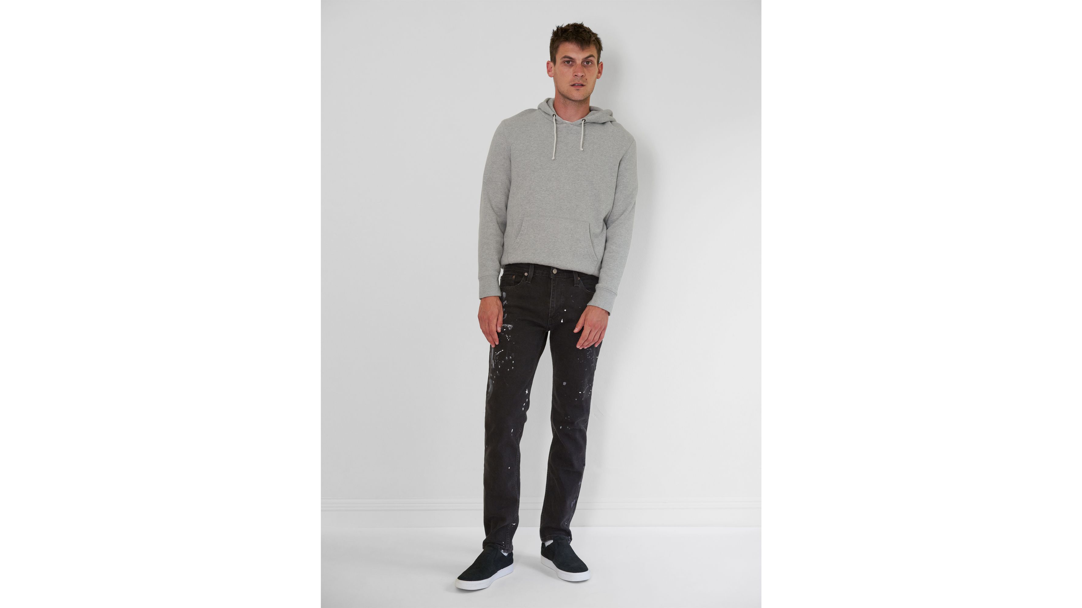 black levi jeans slim fit