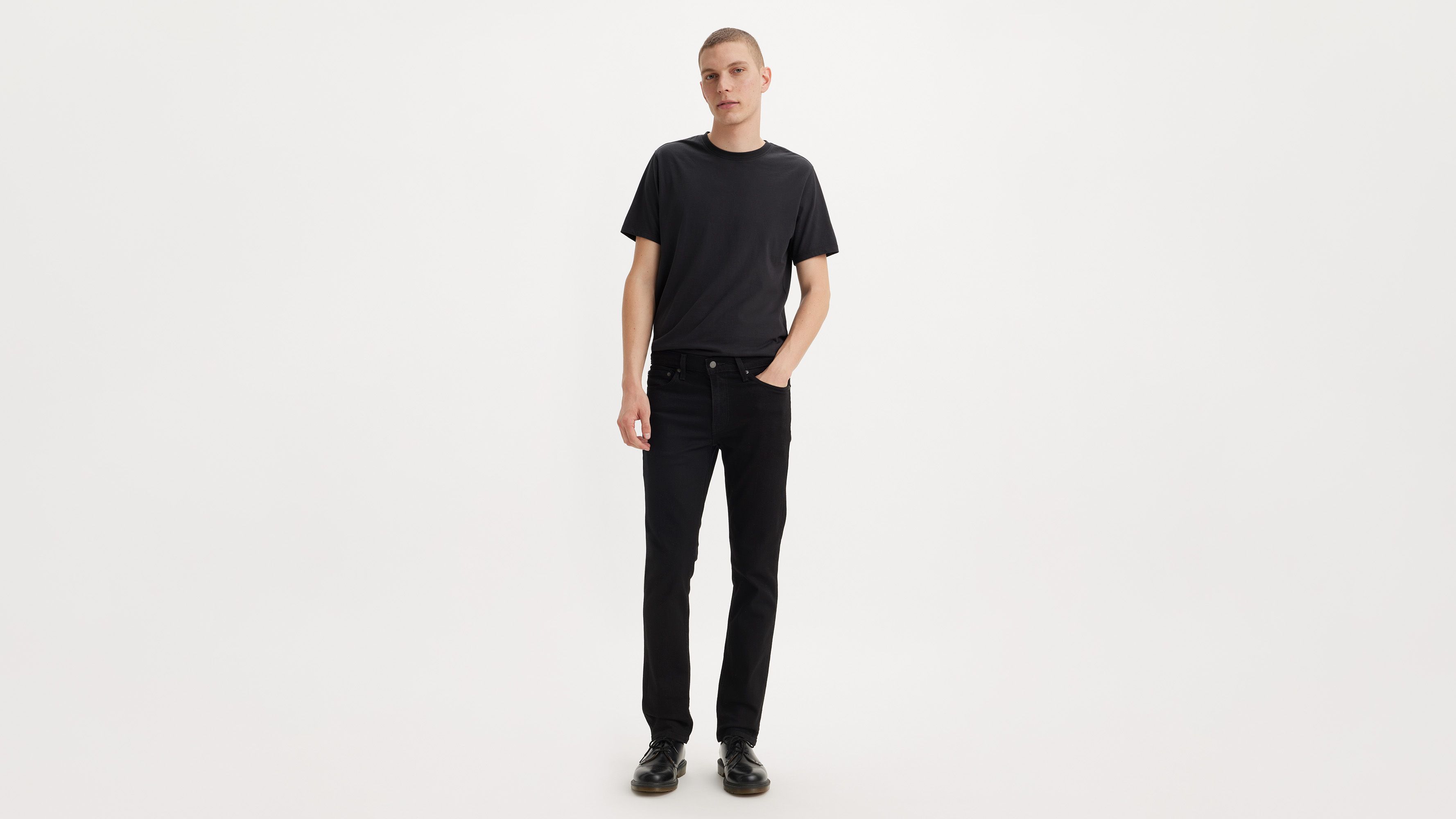 levi's slim men's black jeans