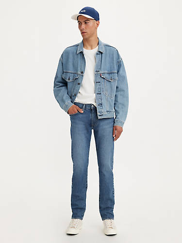 리바이스 Levi 511 Slim Fit Selvedge Mens Jeans,Brighter Days Selvedge - Medium Wash - Stretch
