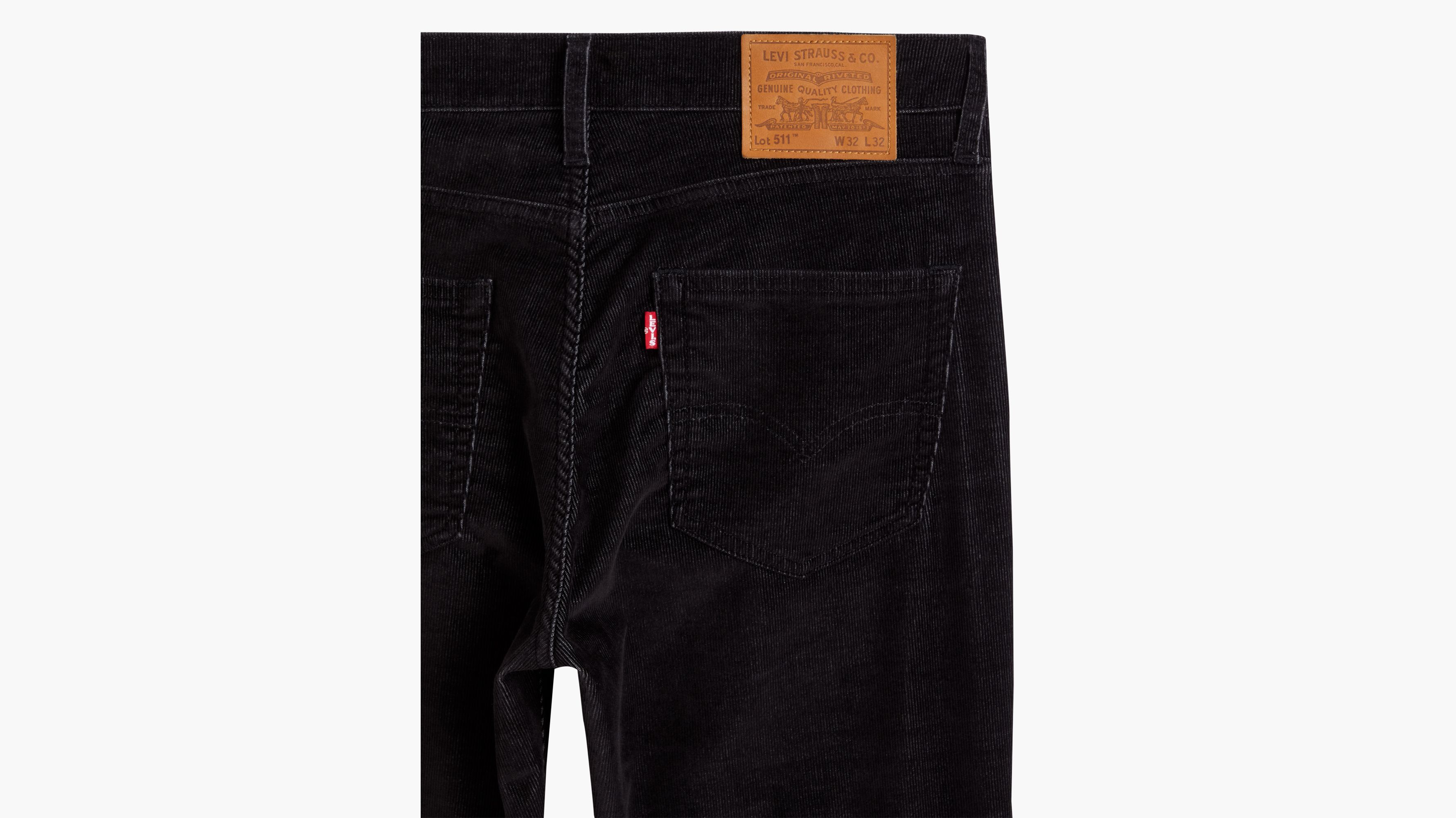 511™ Corduroy Slim Pants - Black | Levi's® PL