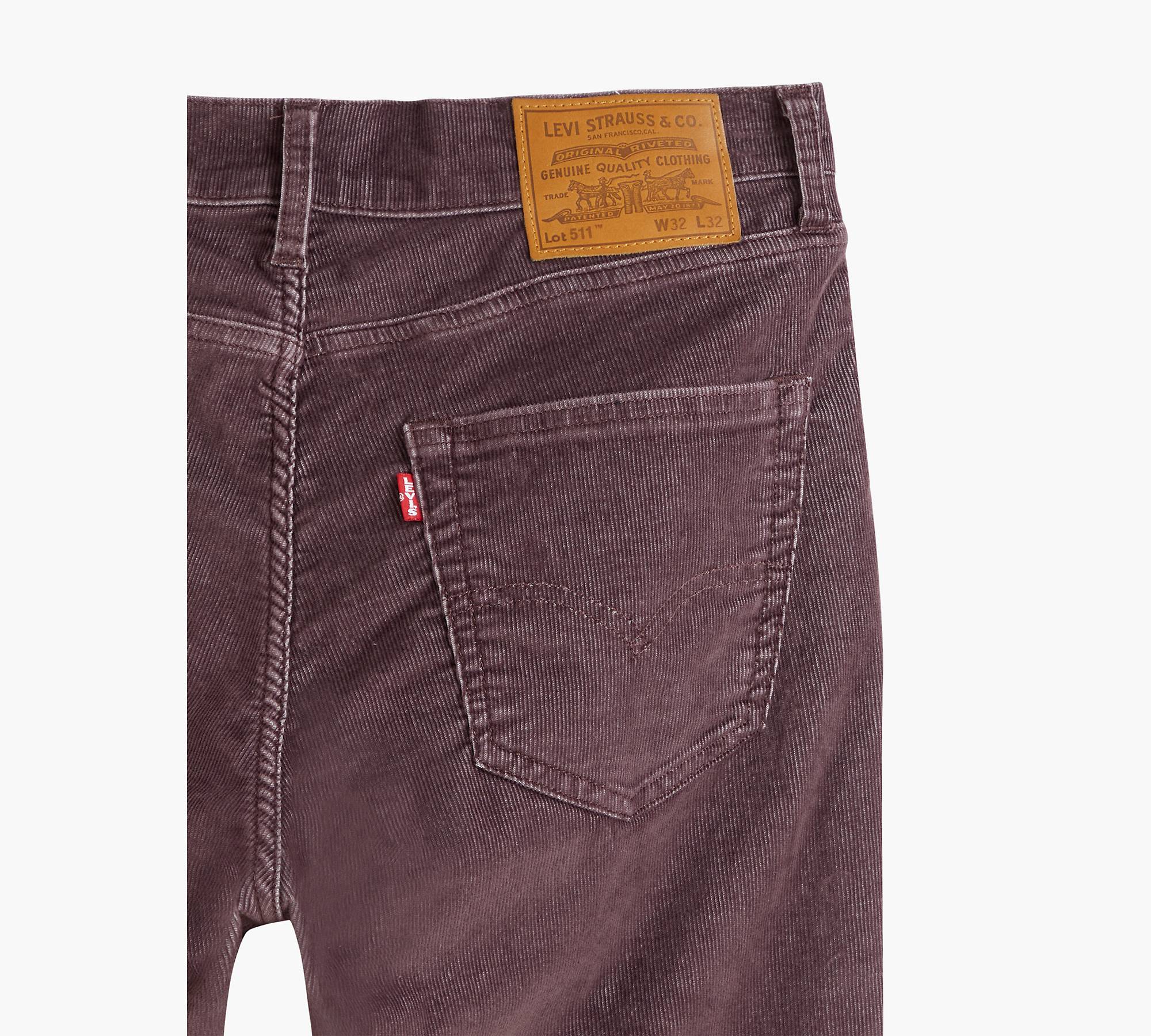 511™ Slim Fit Corduroy Men's Jeans - Red | Levi's® US